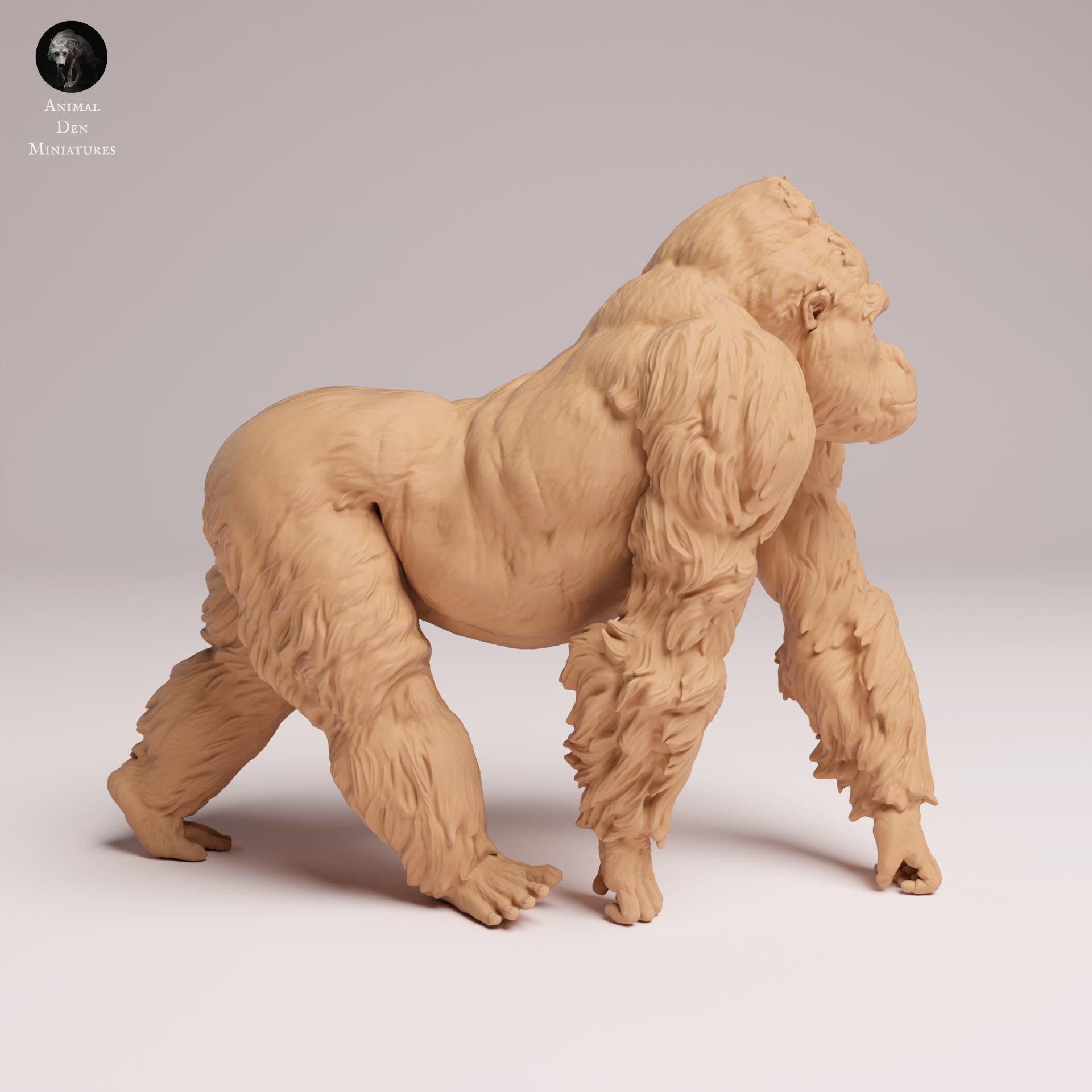 Zdjęcie produktu Figurka zwierzęcia Diorama, Modelarstwo: 0: Figurka zwierzęcia dżungli: Goryl nizinny wschodni – Srebrny grzbiet (Ref 25_07_08)