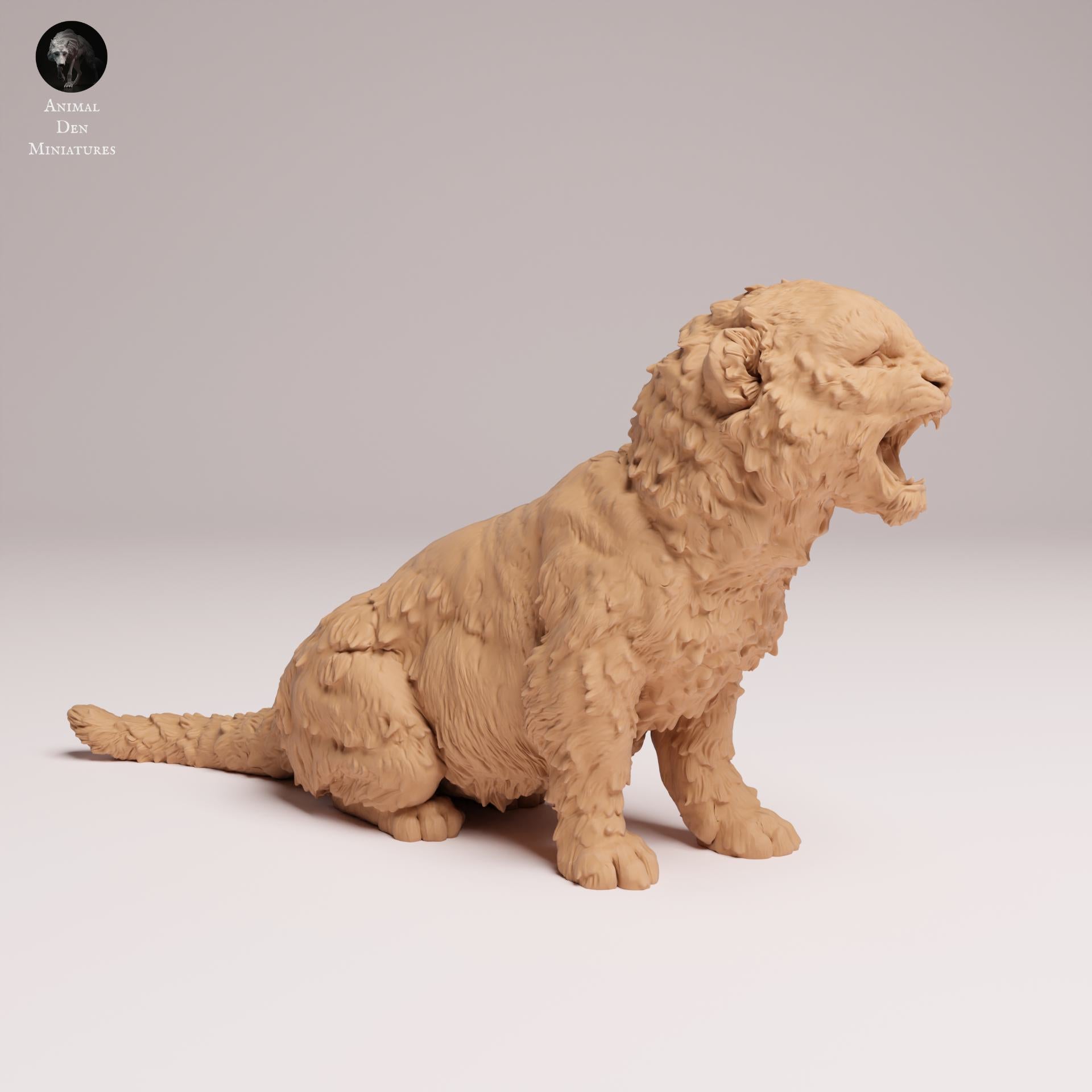 Produktfoto Tier Figur Diorama, Modellbau: 0: Wildtier Figur: Amur Leopard Junges – brüllend (Ref 25_07_14)