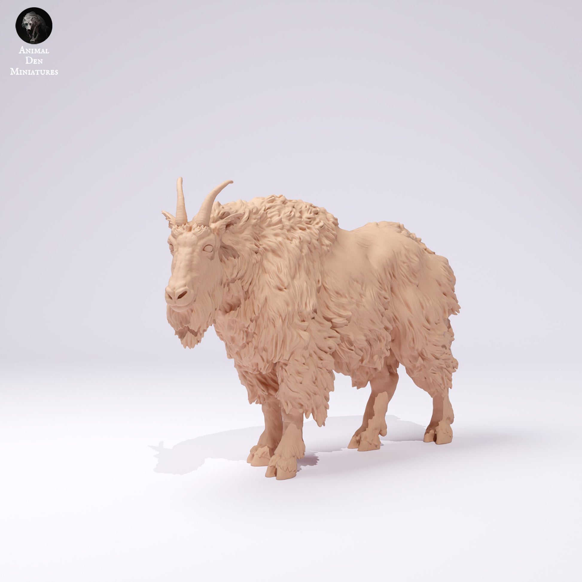 Produktfoto Tier Figur Diorama, Modellbau: 0: Wildtier Figur: Rocky Mountain Ziege – Männlich (Ref 25_01_01)