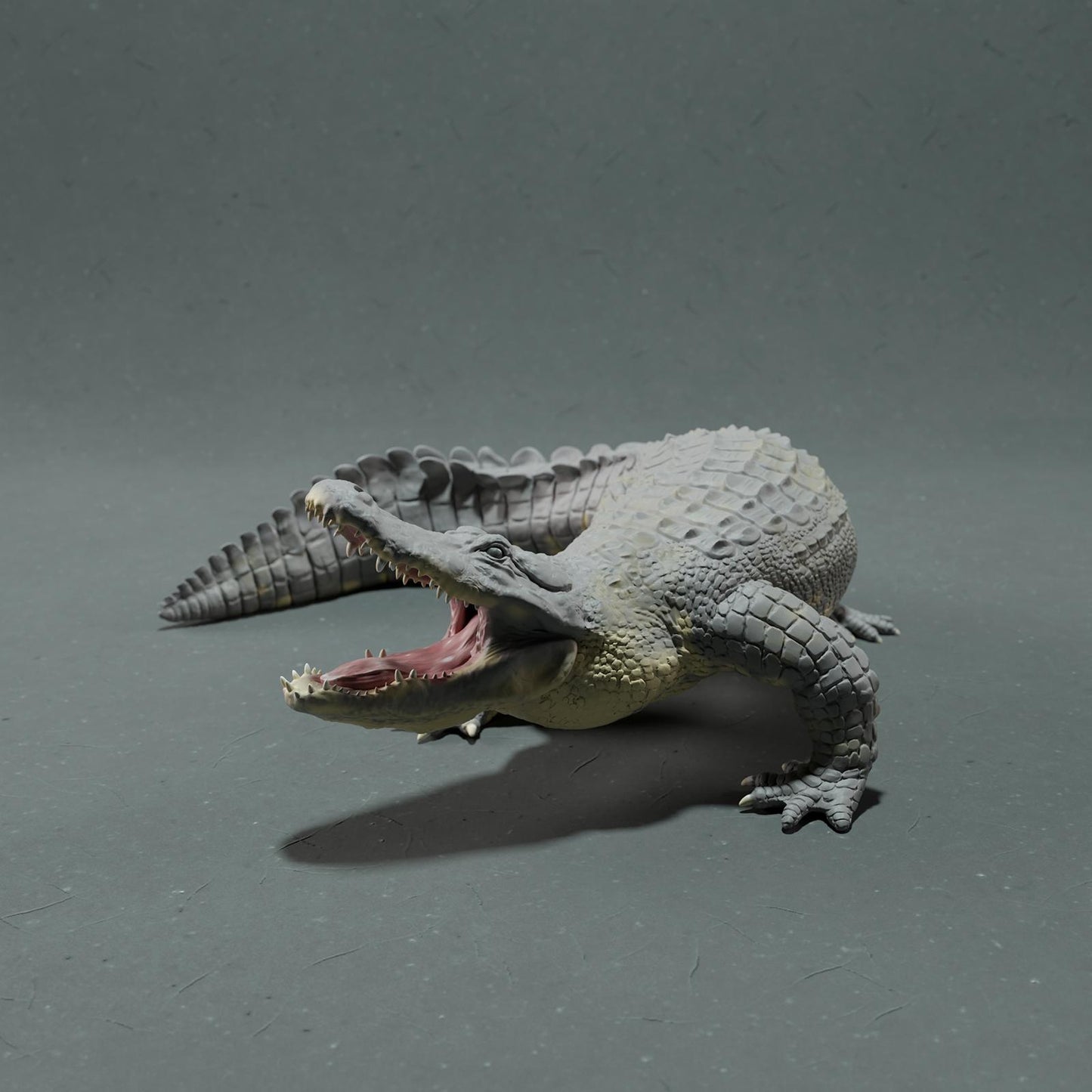 Produktfoto Tier Figur Diorama, Modellbau: 0: Wildtier Figur: Amerikanischer Alligator – Angriffspose (Ref 01_01_78)