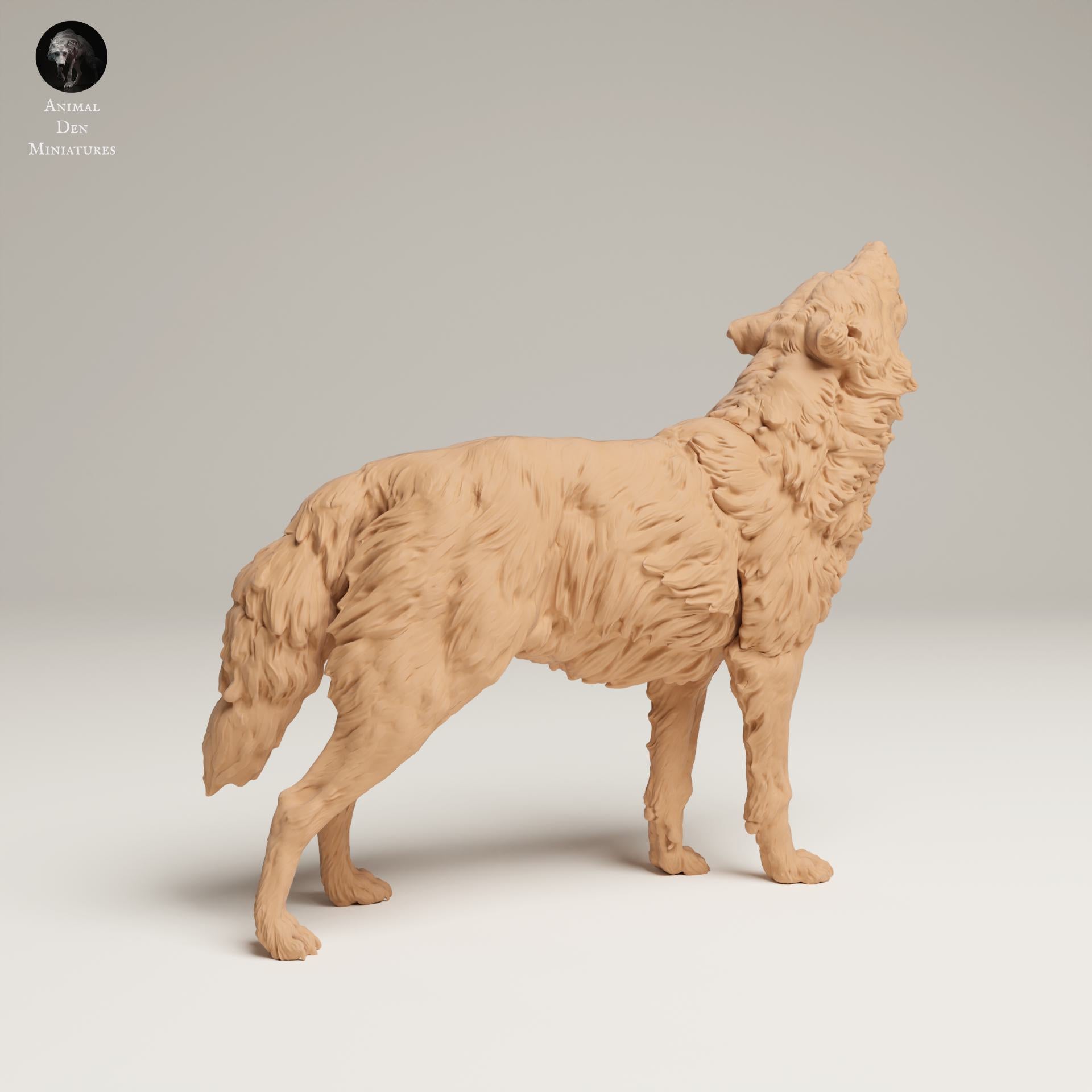 Foto del prodotto Figura di animali Diorama, Modellismo: 0: Figura di fauna selvatica: lupo grigio ululante (Ref 25_06_07)