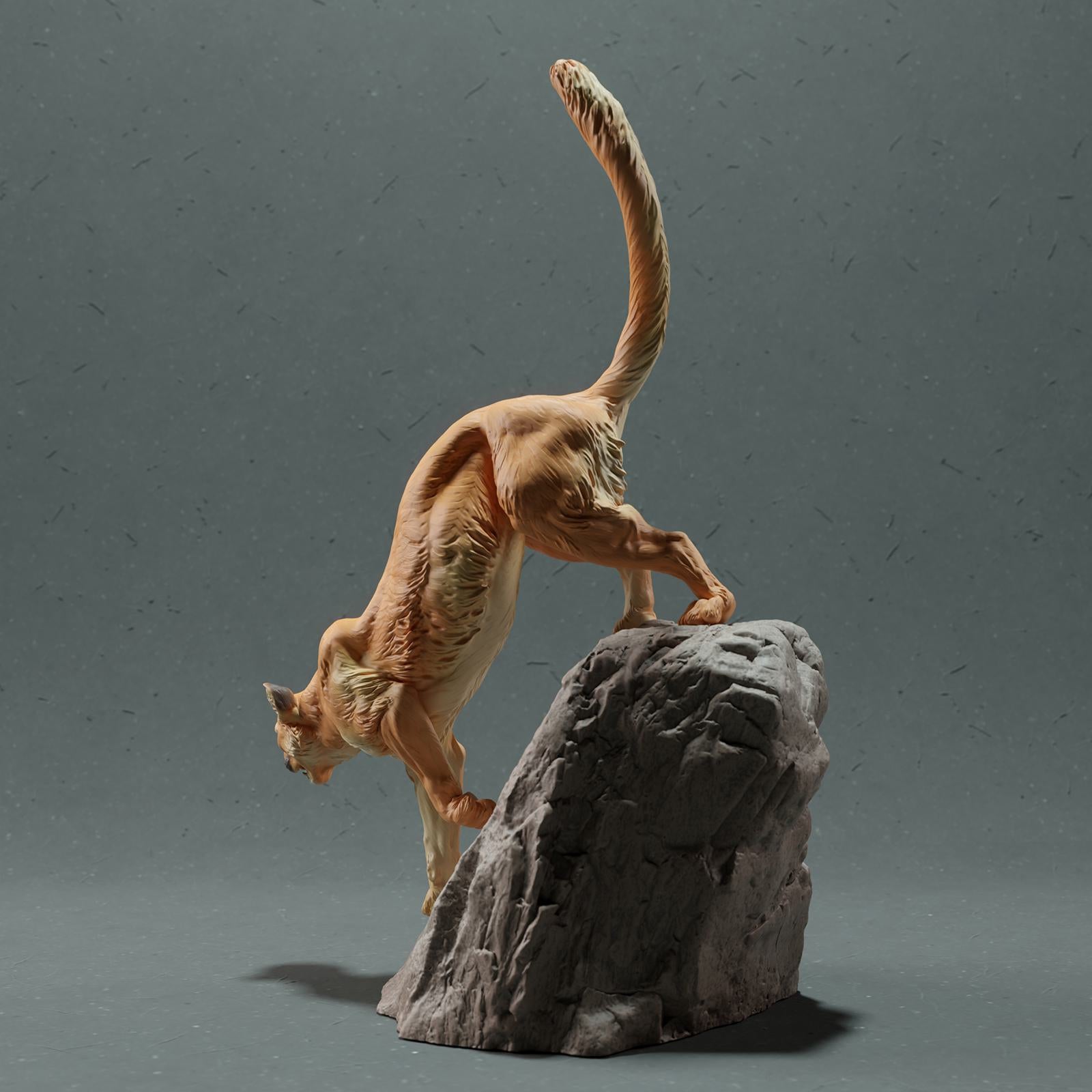 Produktfoto Tier Figur Diorama, Modellbau: 0: Wildtier Figur: Berglöwe – Puma (Ref 01_01_48)