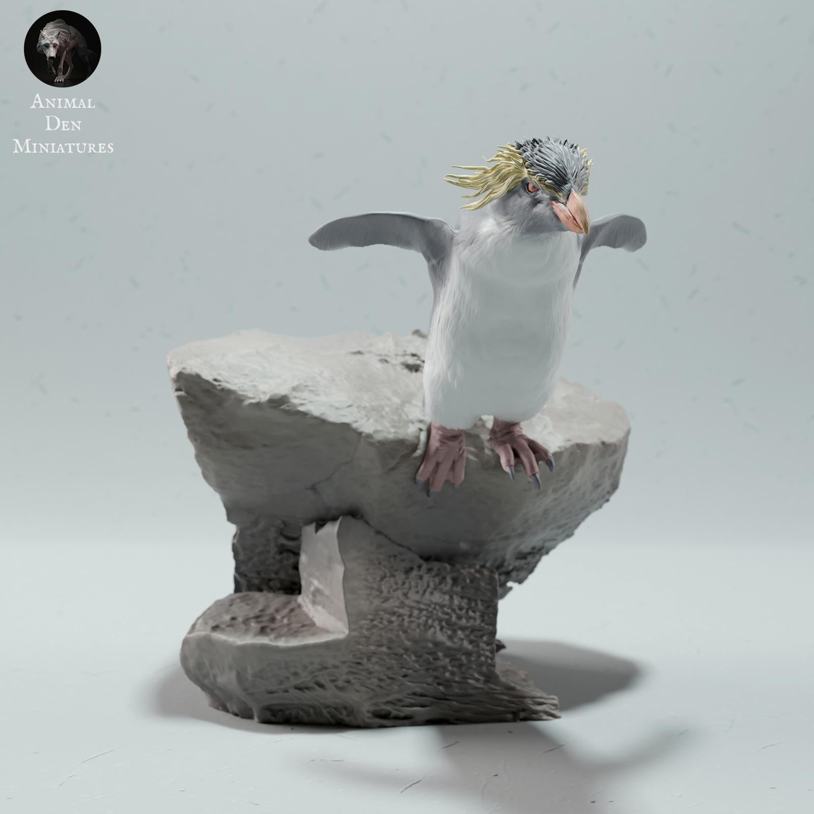 Produktfoto Tier Figur Diorama, Modellbau: 0: Meerestier Figur: Felsenpinguin – Rockhopper (Ref 01_01_63)