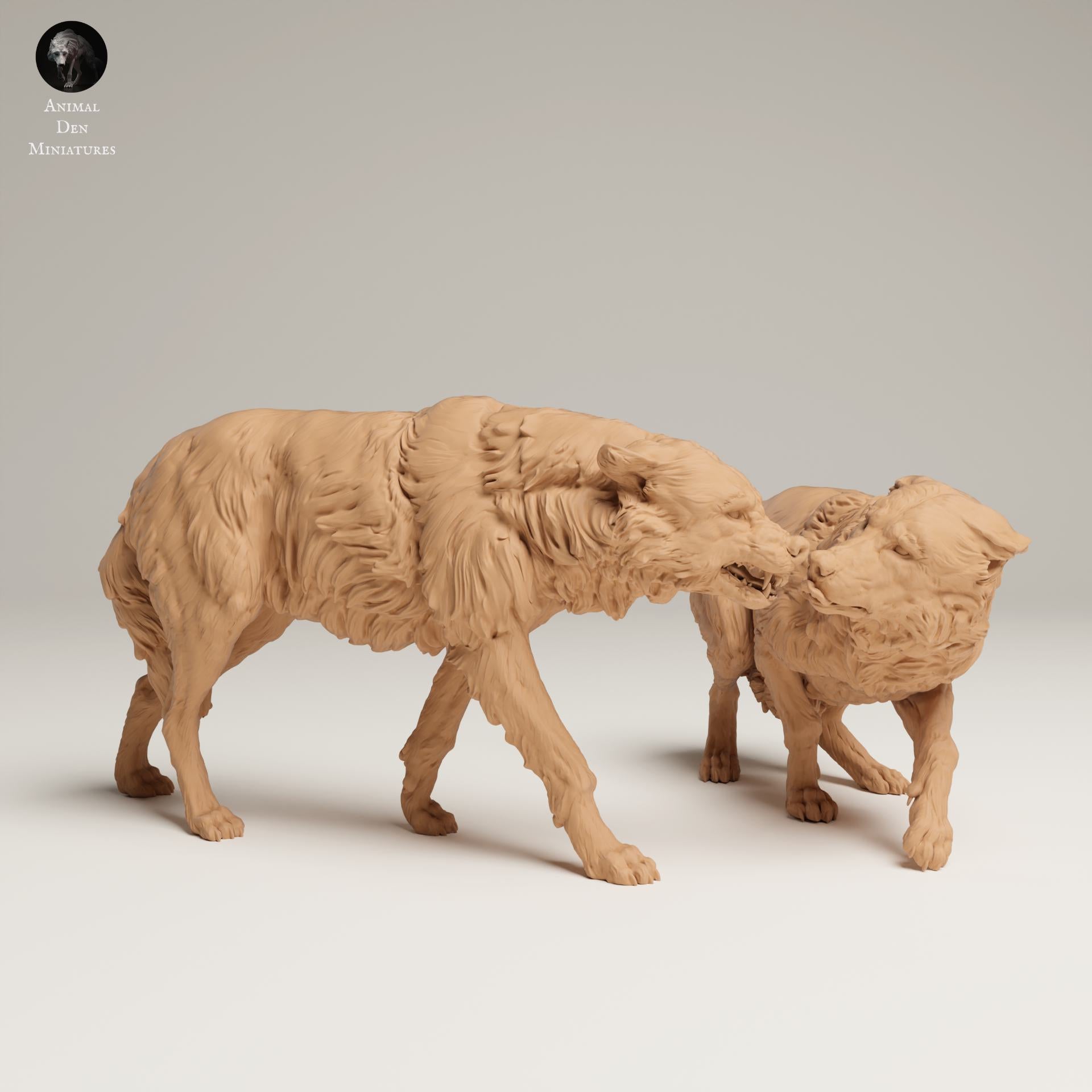 Produktfoto Tier Figur Diorama, Modellbau: 0: Wildtier Figur: Aggressiver Grauwolf (Ref 25_06_09)