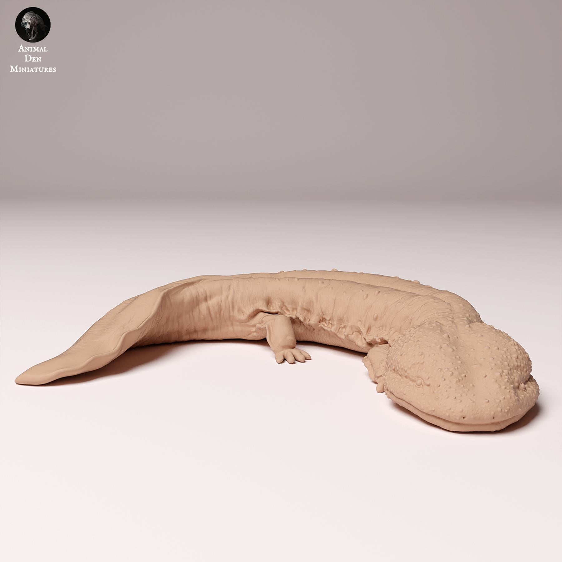 Zdjęcie produktu Figurki Zwierząt Diorama, Modelarstwo: 0: Figurki dzikich zwierząt: Japoński olbrzymi salamander (Ref 24_10_04)