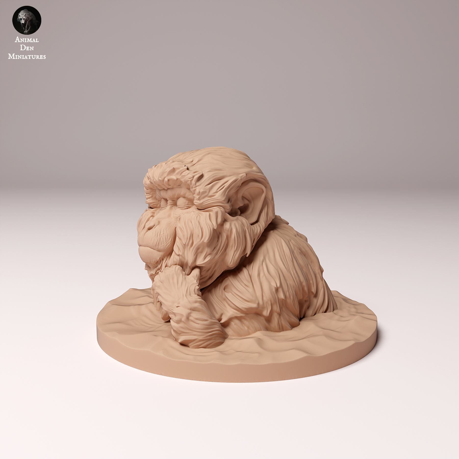 Produktfoto Tier Figur Diorama, Modellbau: 0: Wildtier Figur: badender Japanmakak (Ref 24_10_10)