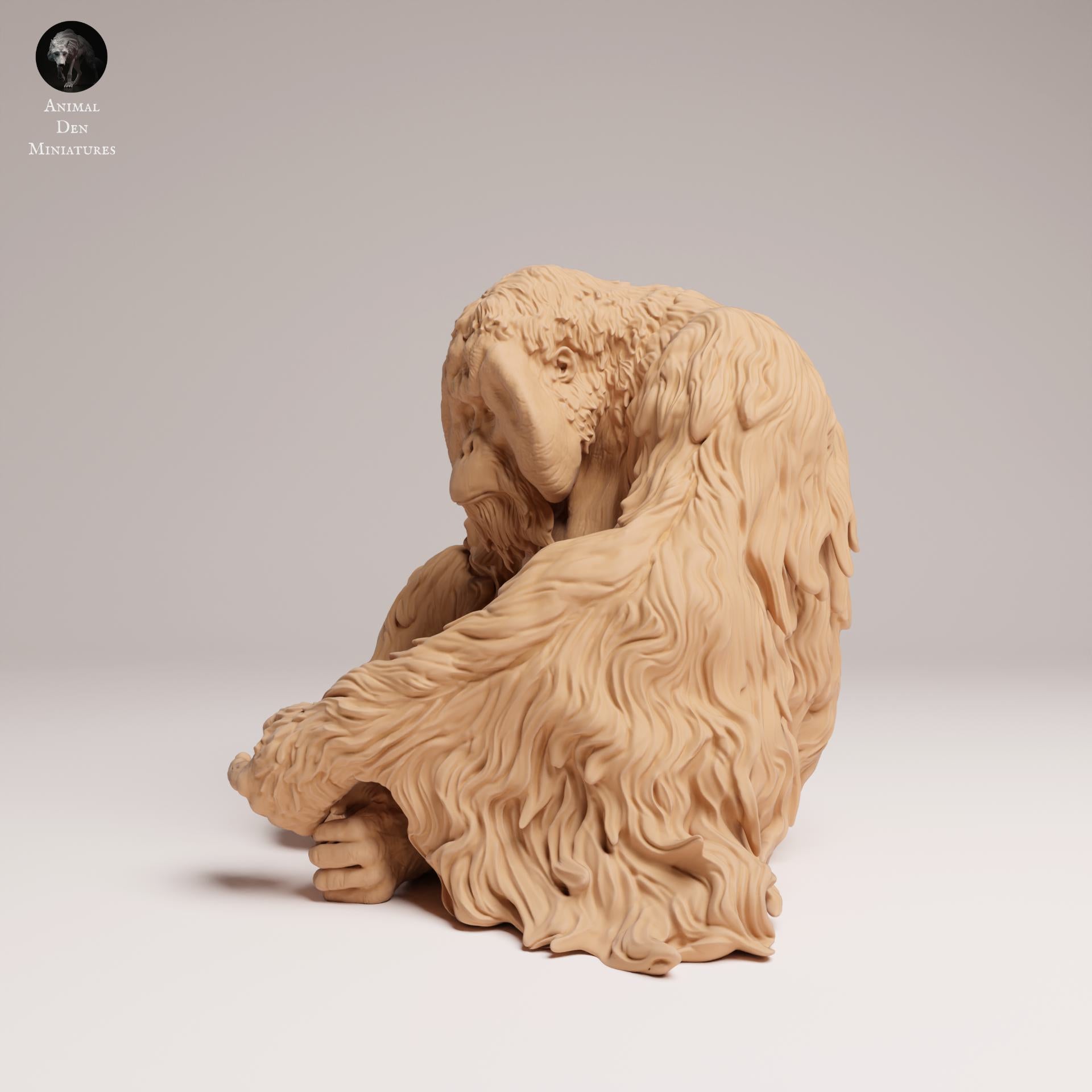 Zdjęcie produktu Figurka zwierzęcia Diorama, Modelarstwo: 0: Figurka zwierzęcia dżungli: siedzący orangutan sumatrzański (Ref 25_03_07)