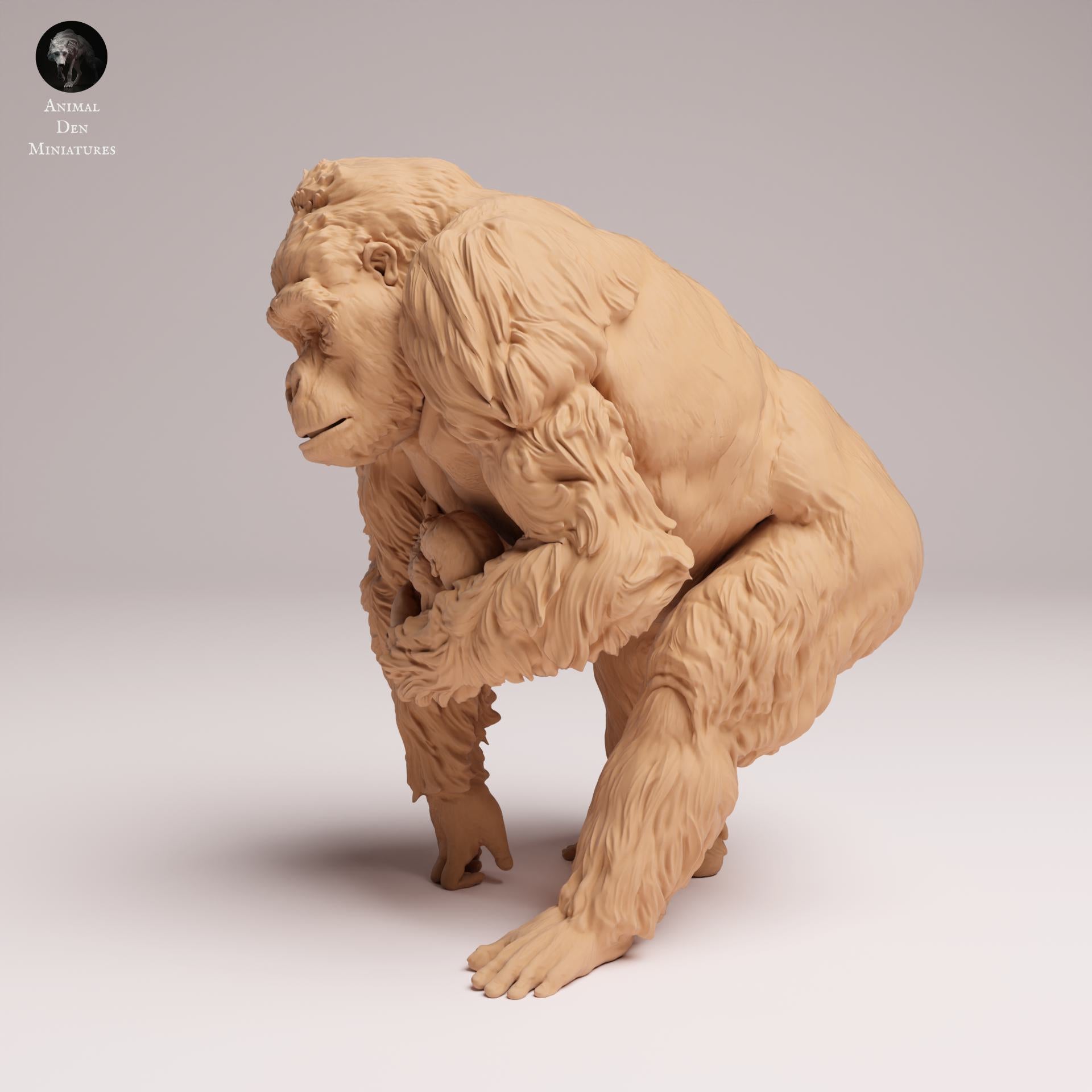 Zdjęcie produktu Figurki zwierzęcia Diorama, modelarstwo: 0: Figurki zwierzęcia dżungli: Samica goryla nizinnego z młodym (Ref 25_07_10)