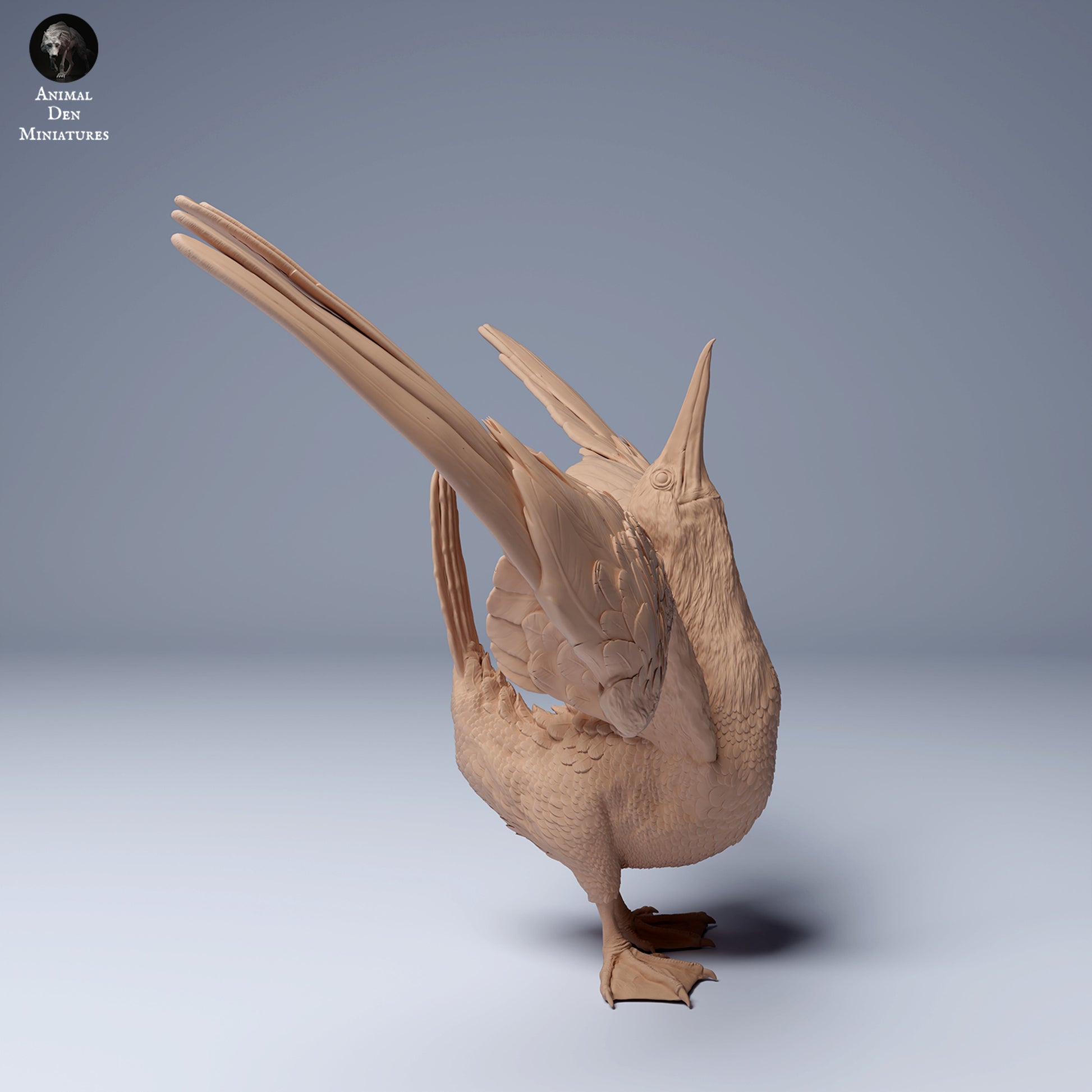 Produktfoto Tier Figur Diorama, Modellbau: 0: Meerestier Figur: Blaufußtölpel – Tanzende Pose (Ref 24_08_08)