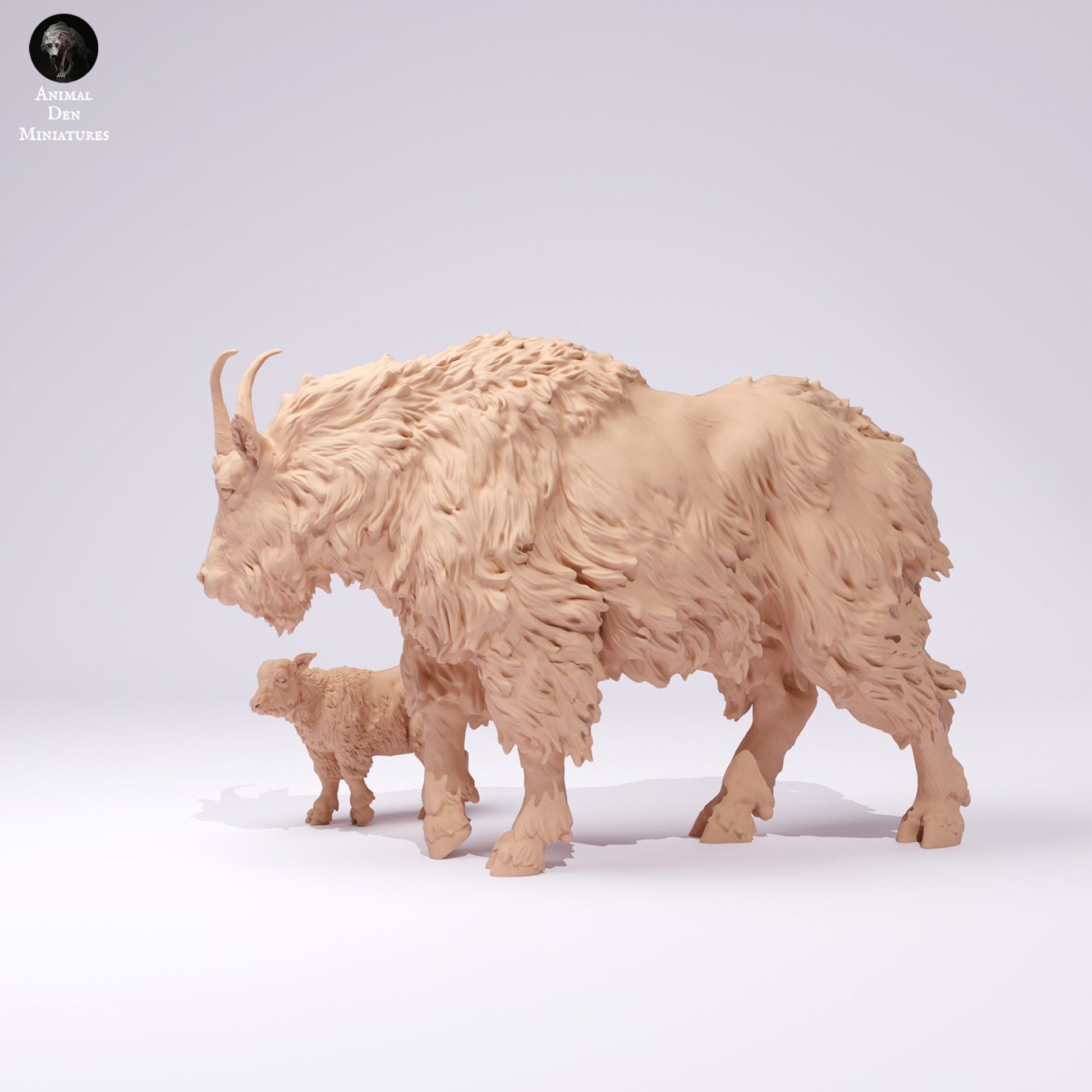 Produktfoto Tier Figur Diorama, Modellbau: 0: Wildtier Figur: Rocky Mountain Ziege mit Jungtier (Ref 25_01_02)