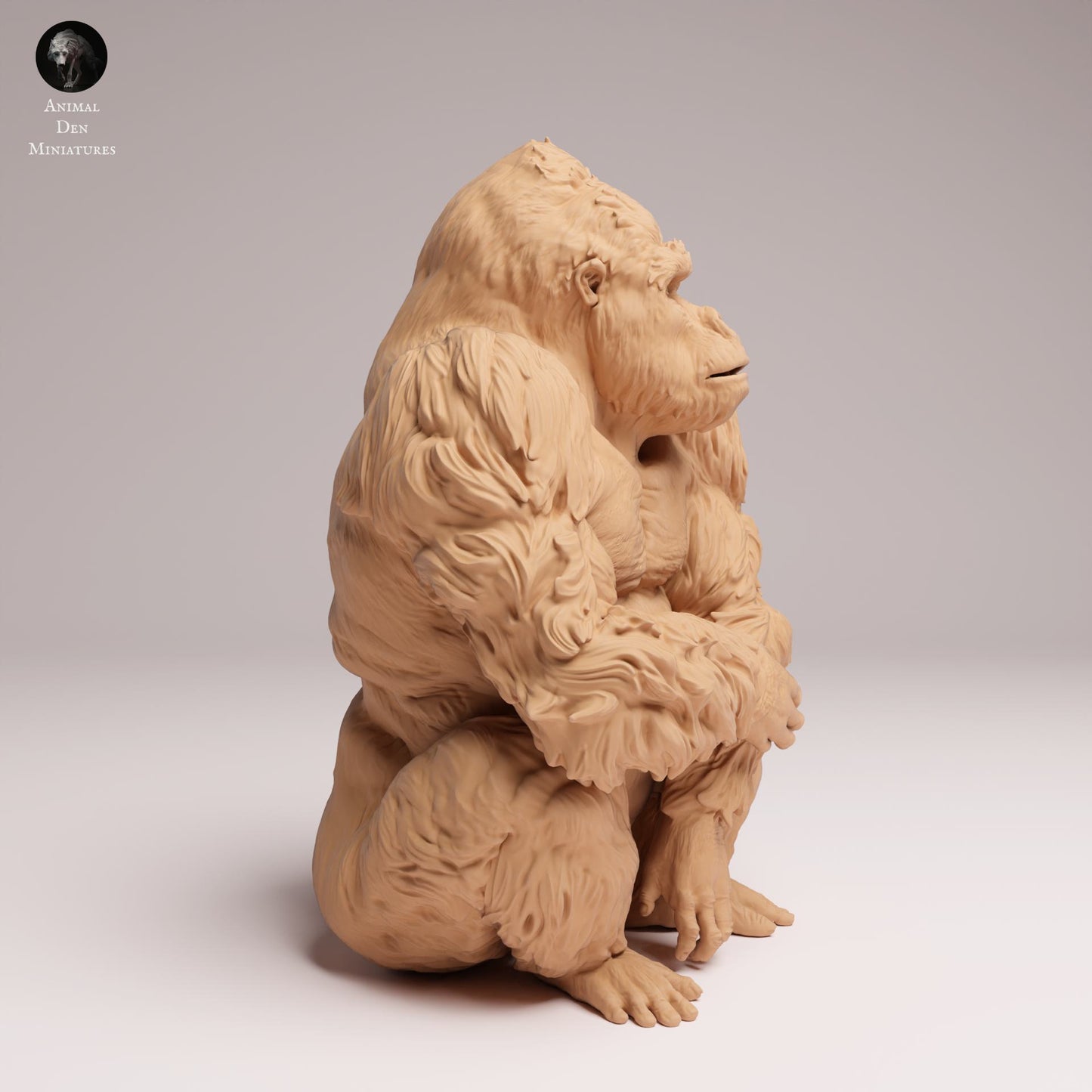 Produktfoto Tier Figur Diorama, Modellbau: 0: Dschungel Tier Figur: sitzender Östlicher Flachlandgorilla – Silberrücken (Ref 25_07_06)