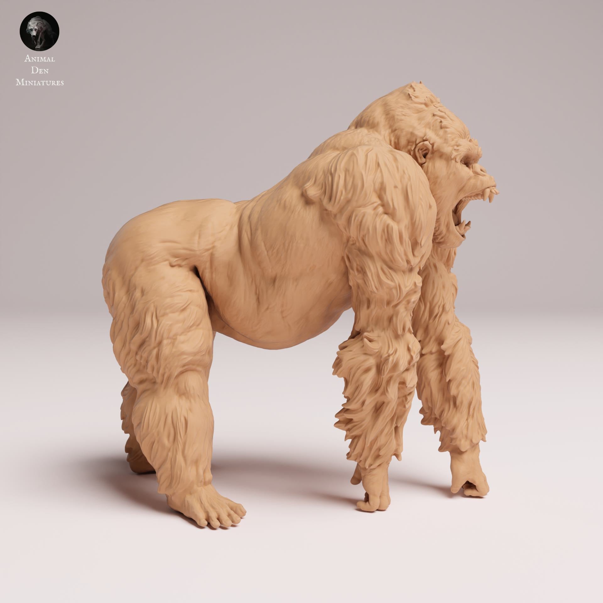 Product photo Animal Figure Diorama, Model Building: 0: Jungle Animal Figure: Aggressive Eastern Lowland Gorilla – Silverback (Ref 25_07_07)