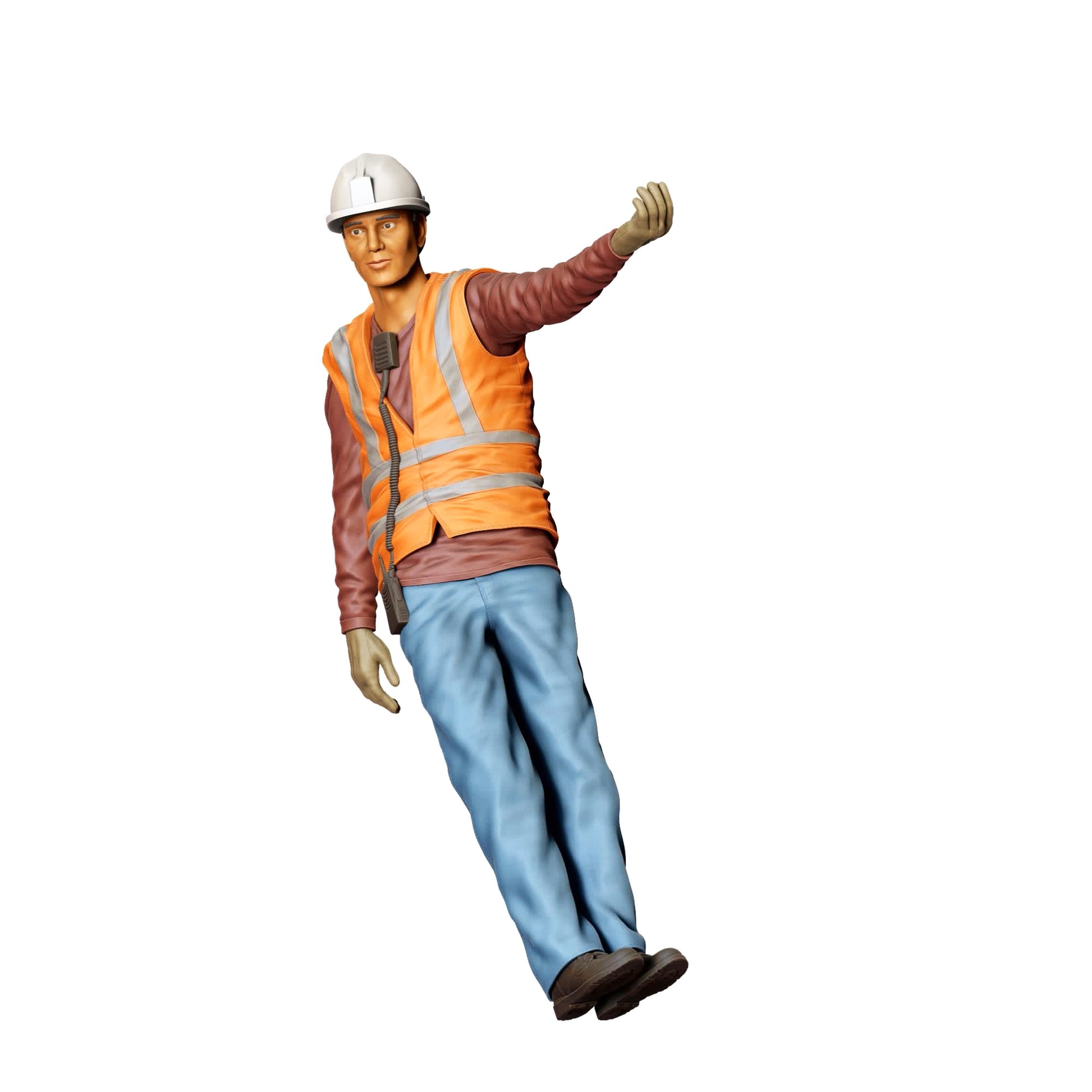 Diorama Model Building Product Photo 0: Worker on the Track - Railway Worker/Construction Worker D (Ref. No. 390)