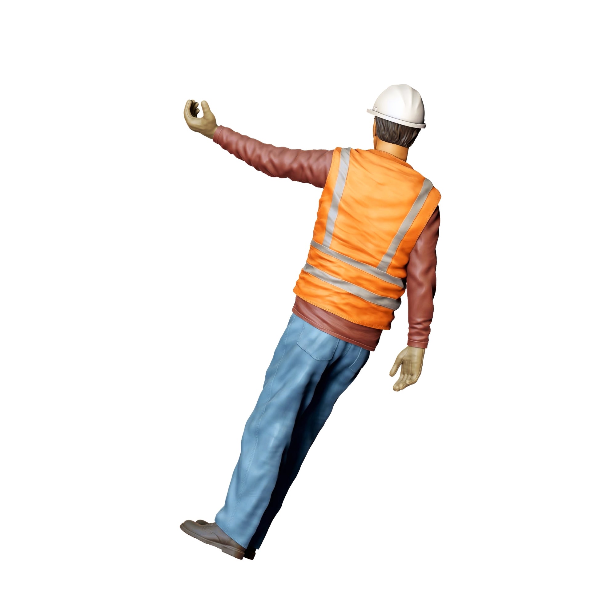 Diorama Model Building Product Photo 0: Worker on the Track - Railway Worker/Construction Worker D (Ref. No. 390)