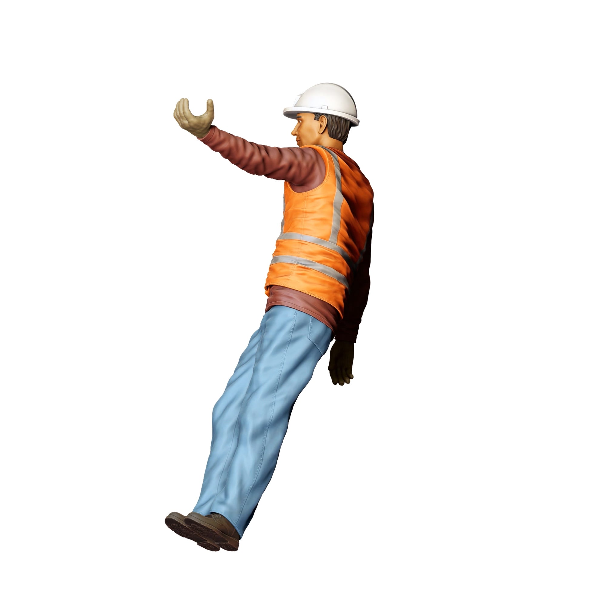 Diorama Model Building Product Photo 0: Worker on the Track - Railway Worker/Construction Worker D (Ref. No. 390)