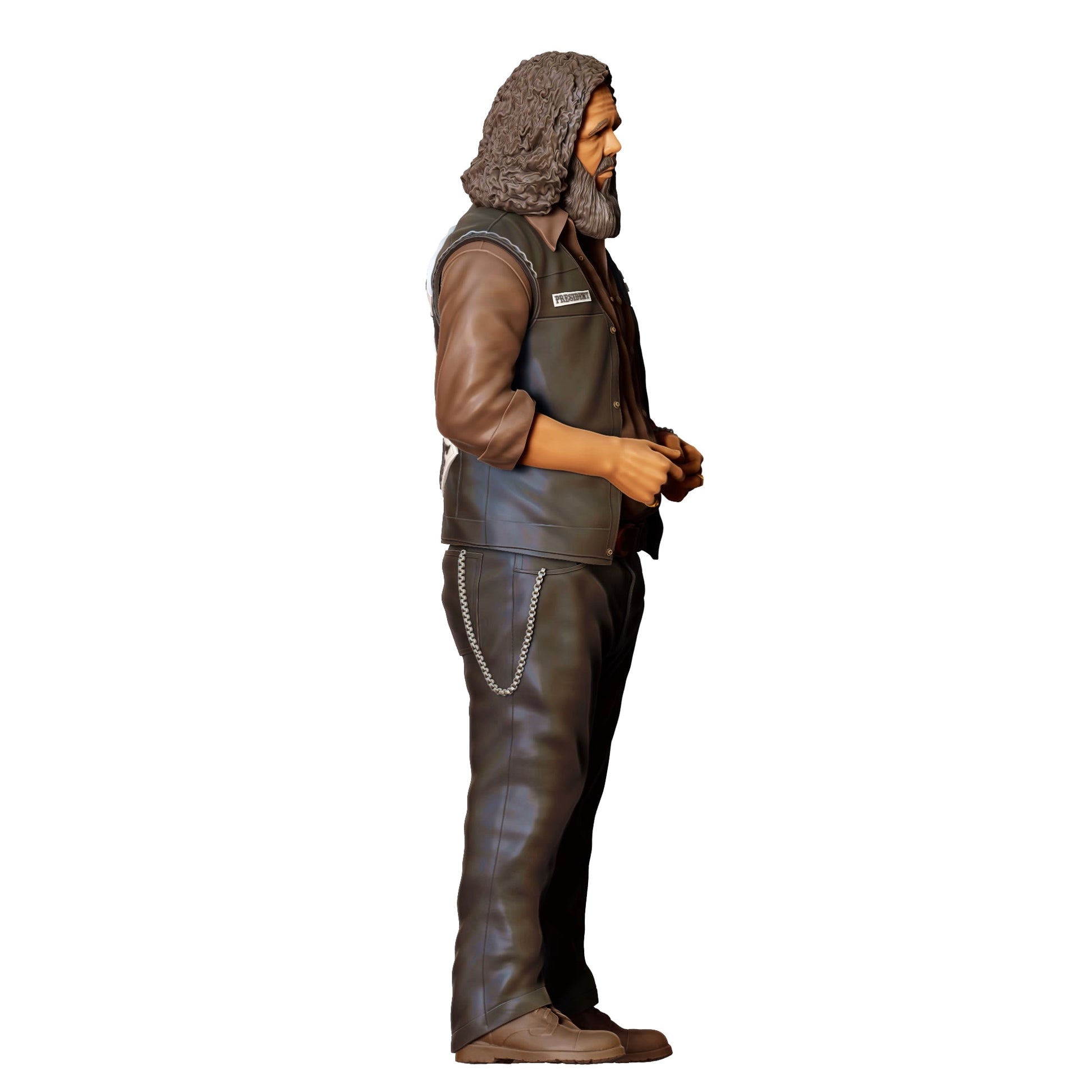 Diorama model building product photo 0: Member of a motorcycle gang - Biker 4 (Ref. No. 360)