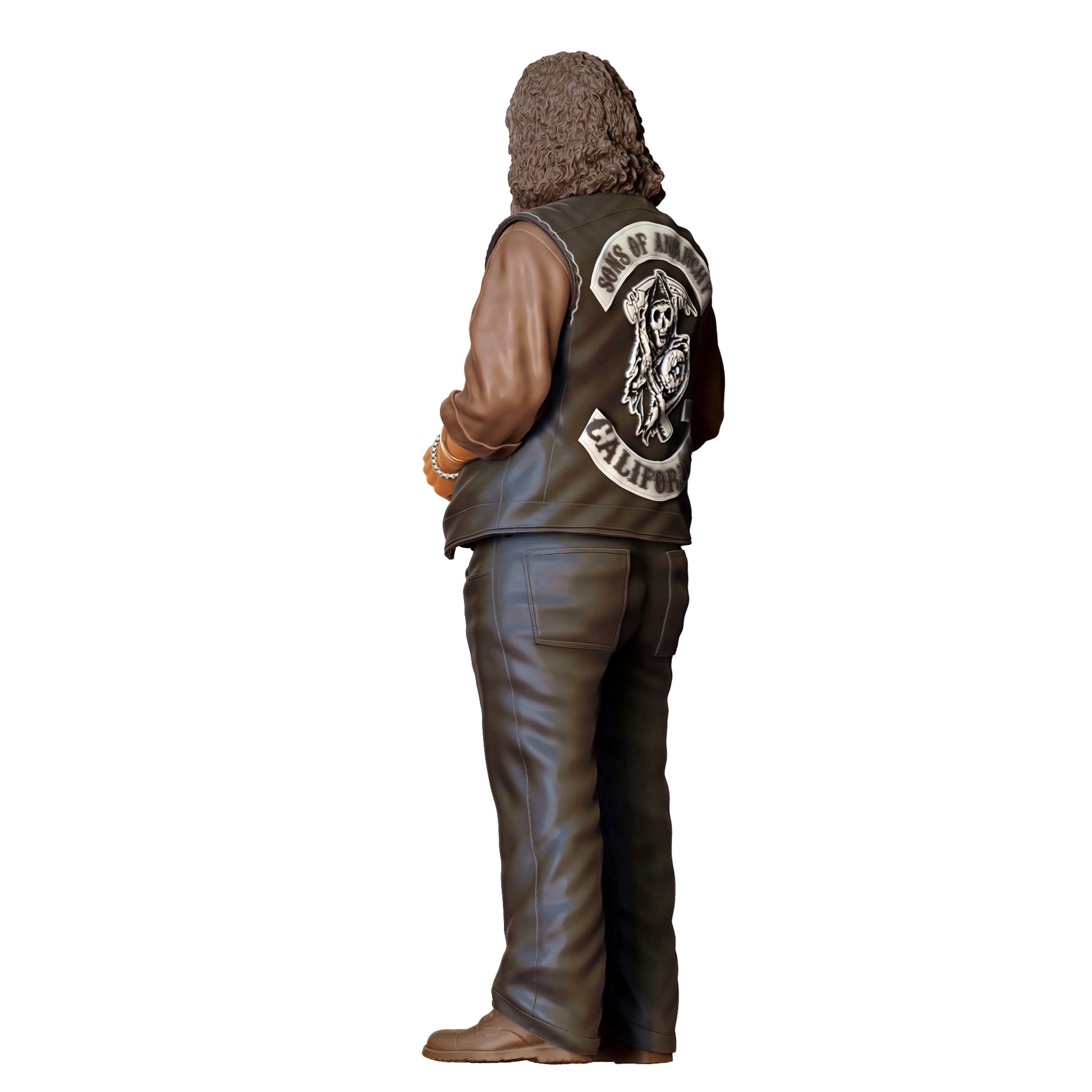 Diorama model building product photo 0: Member of a motorcycle gang - Biker 4 (Ref. No. 360)