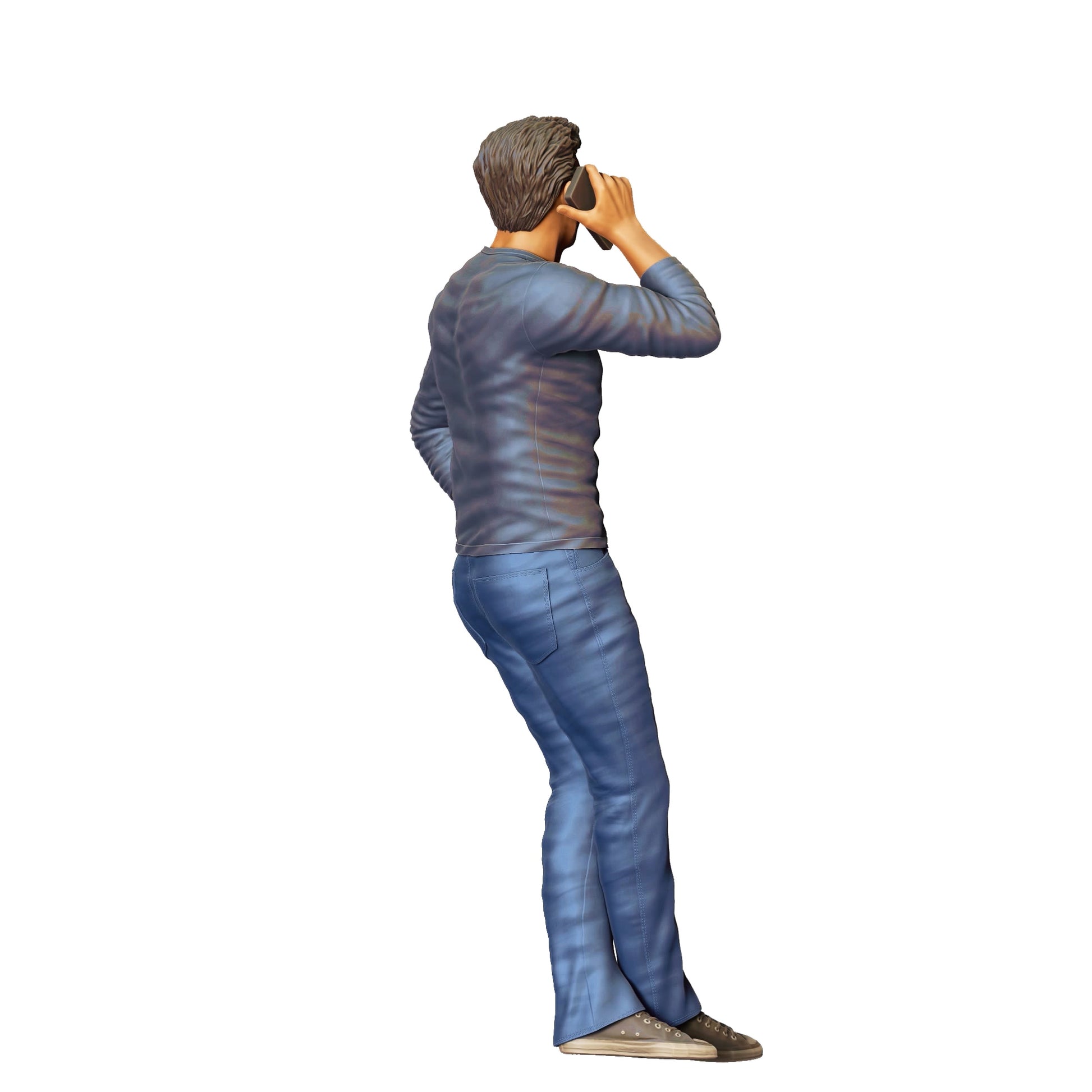 Diorama model building product photo 0: People leaning on car - Man 2 (Ref. No. 341)