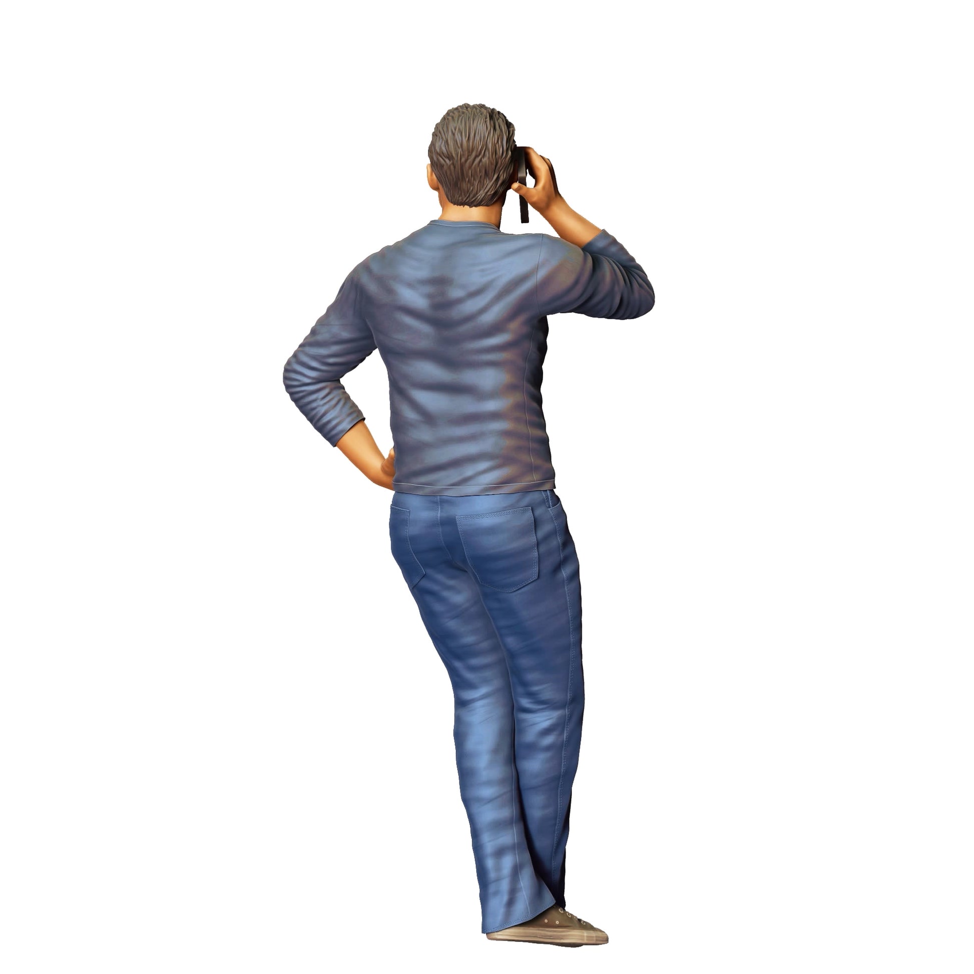 Diorama model building product photo 0: People leaning on car - Man 2 (Ref. No. 341)