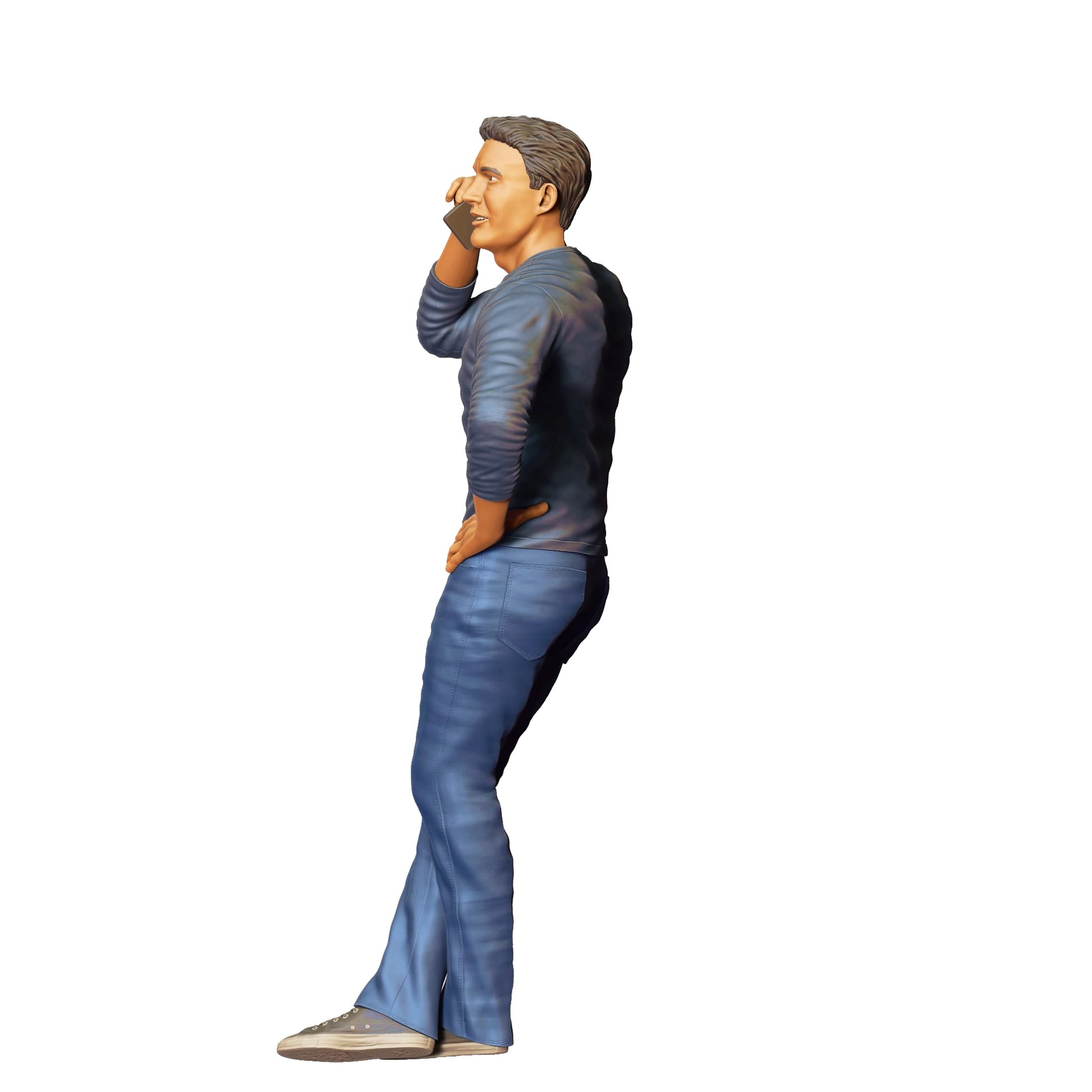 Diorama model building product photo 0: People leaning on car - Man 2 (Ref. No. 341)