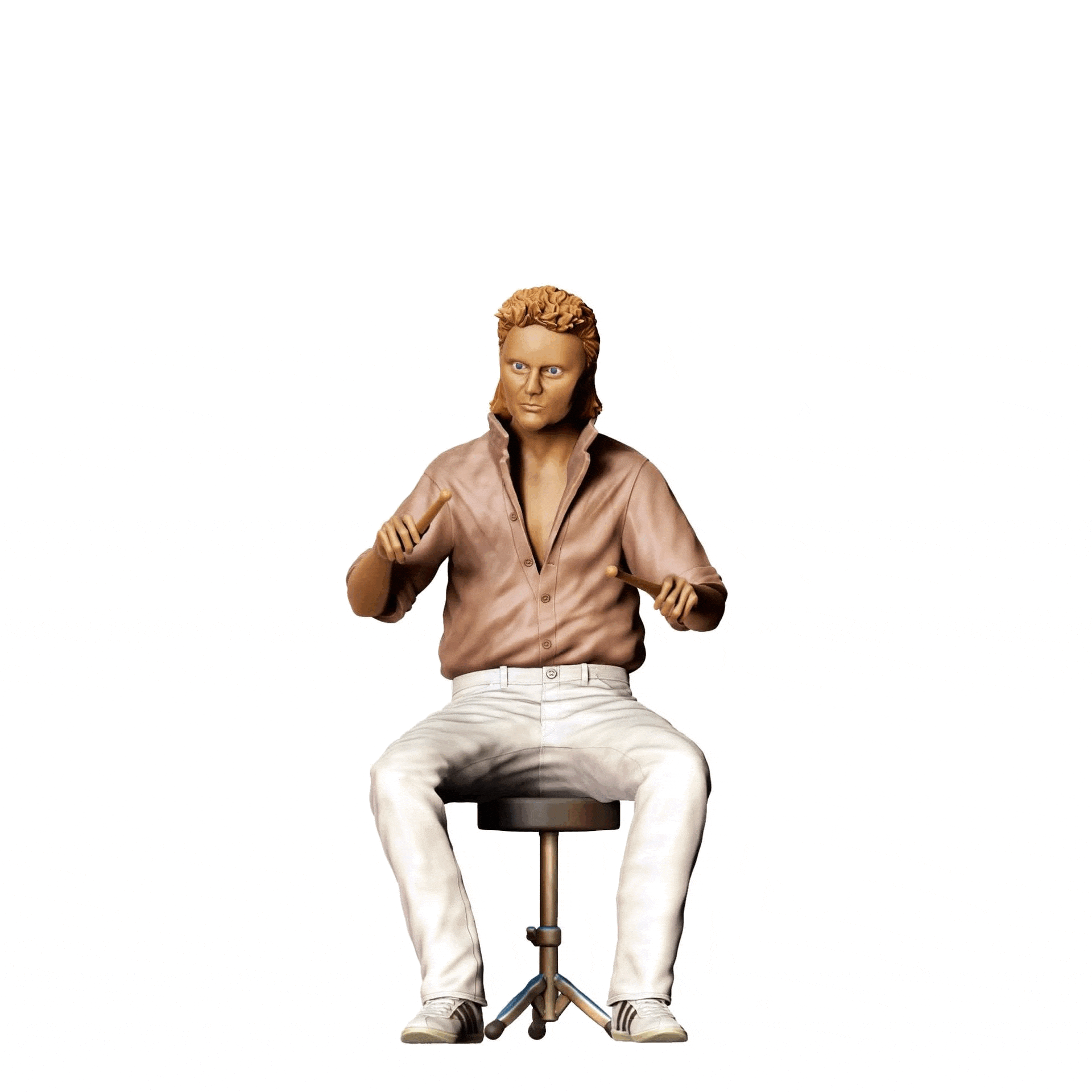 Diorama Model Building Product Photo 0: Famous Rock Band - Drummer (Ref. No. 330)