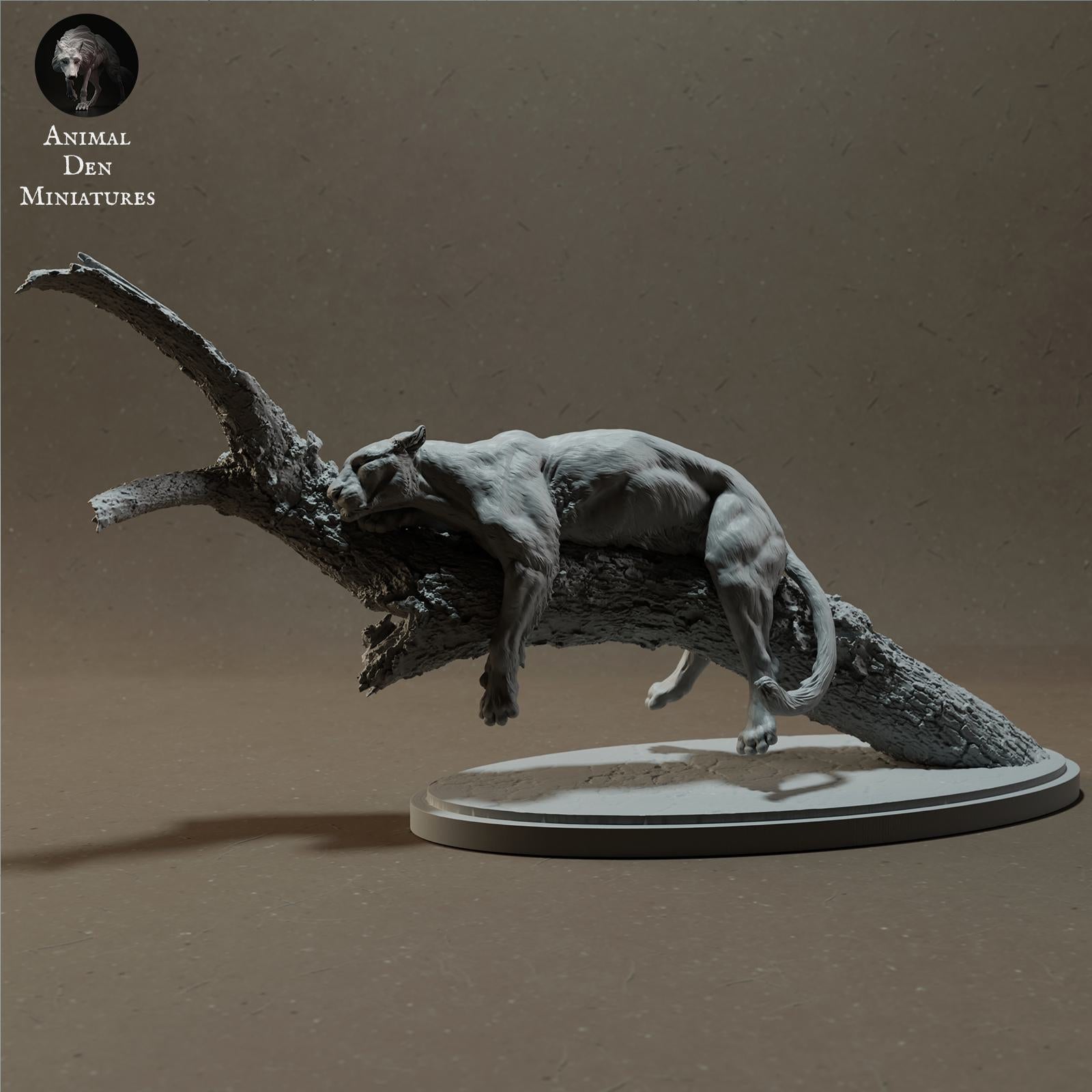 Produktfoto Tier Figur Diorama, Modellbau: 0: Wildtier Figur: Afrikanischer Leopard auf Baum (Ref 01_01_46)