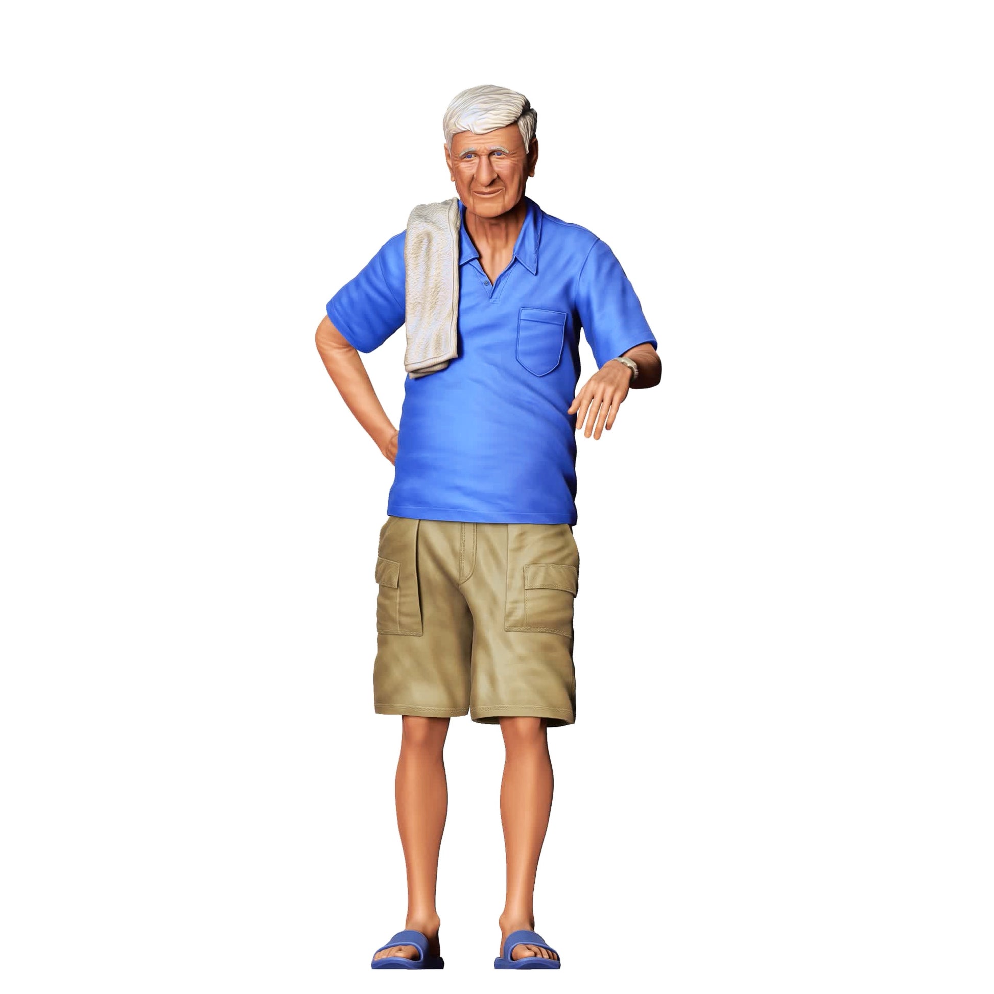 Diorama Model Building Product Photo 0: People Leaning on Car - Man 3 (Ref. No. 342)