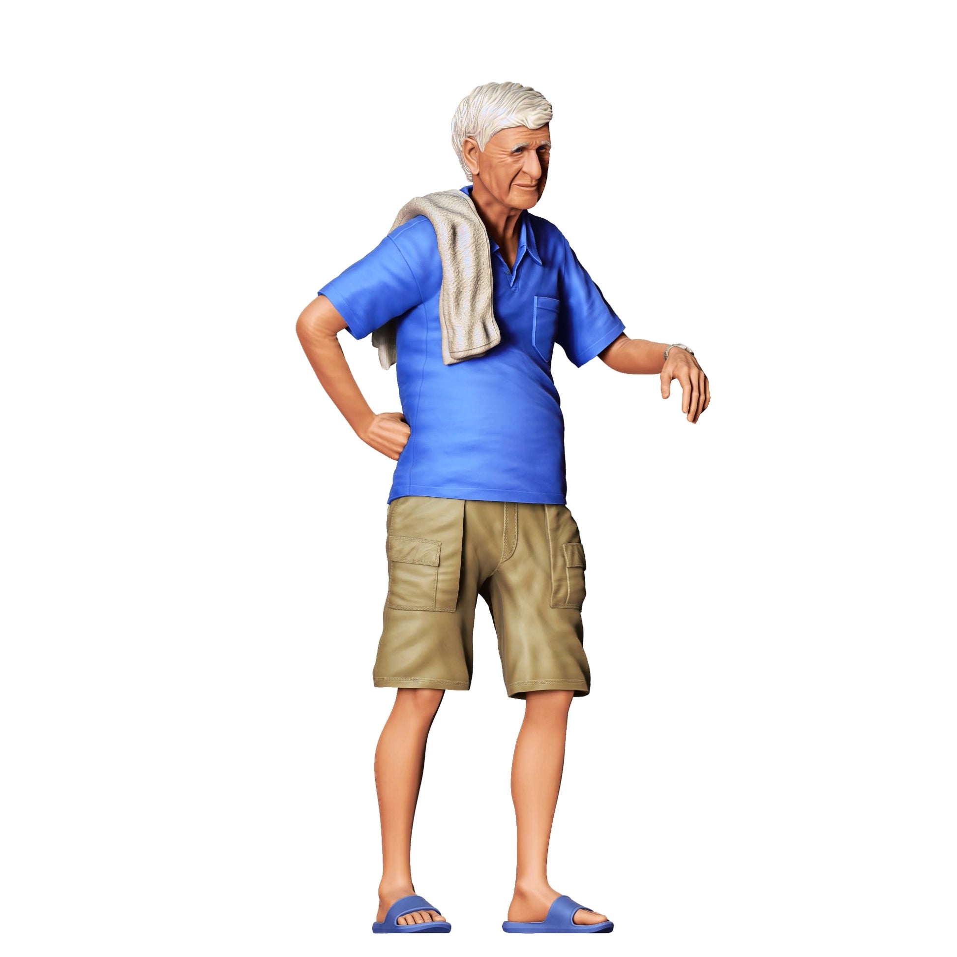 Diorama Model Building Product Photo 0: People Leaning on Car - Man 3 (Ref. No. 342)