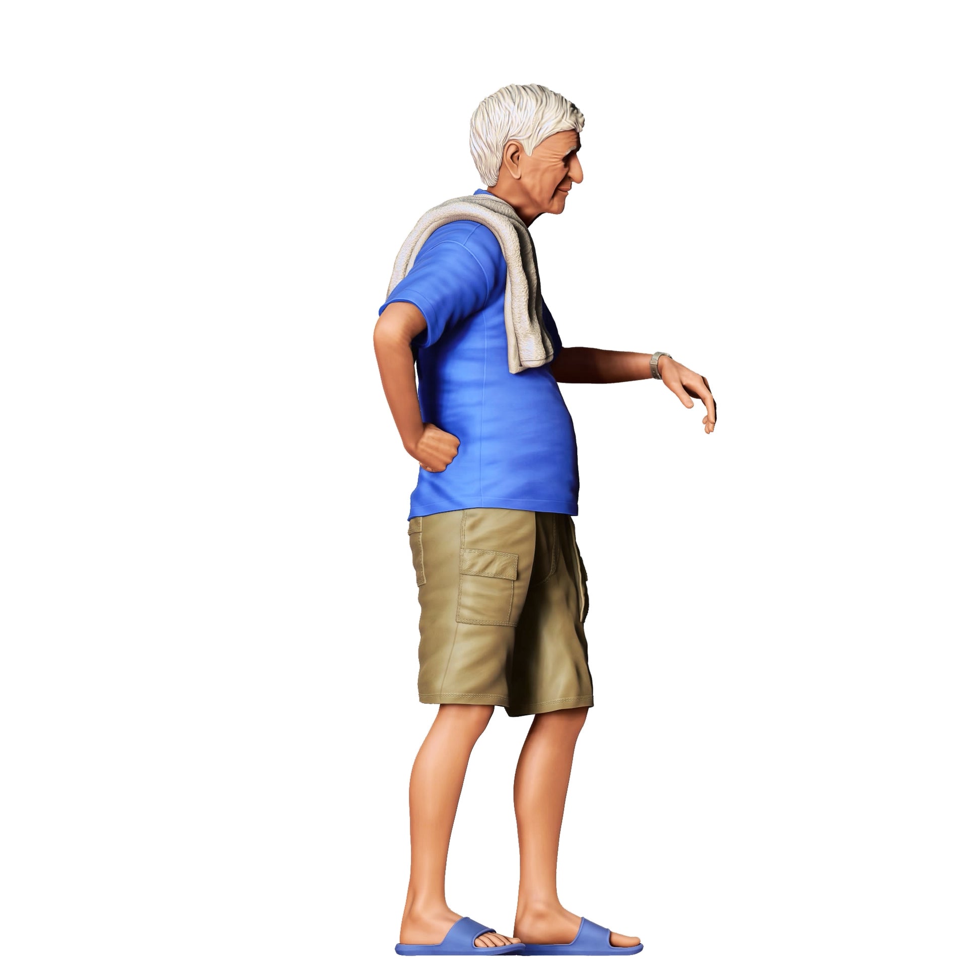 Diorama Model Building Product Photo 0: People Leaning on Car - Man 3 (Ref. No. 342)