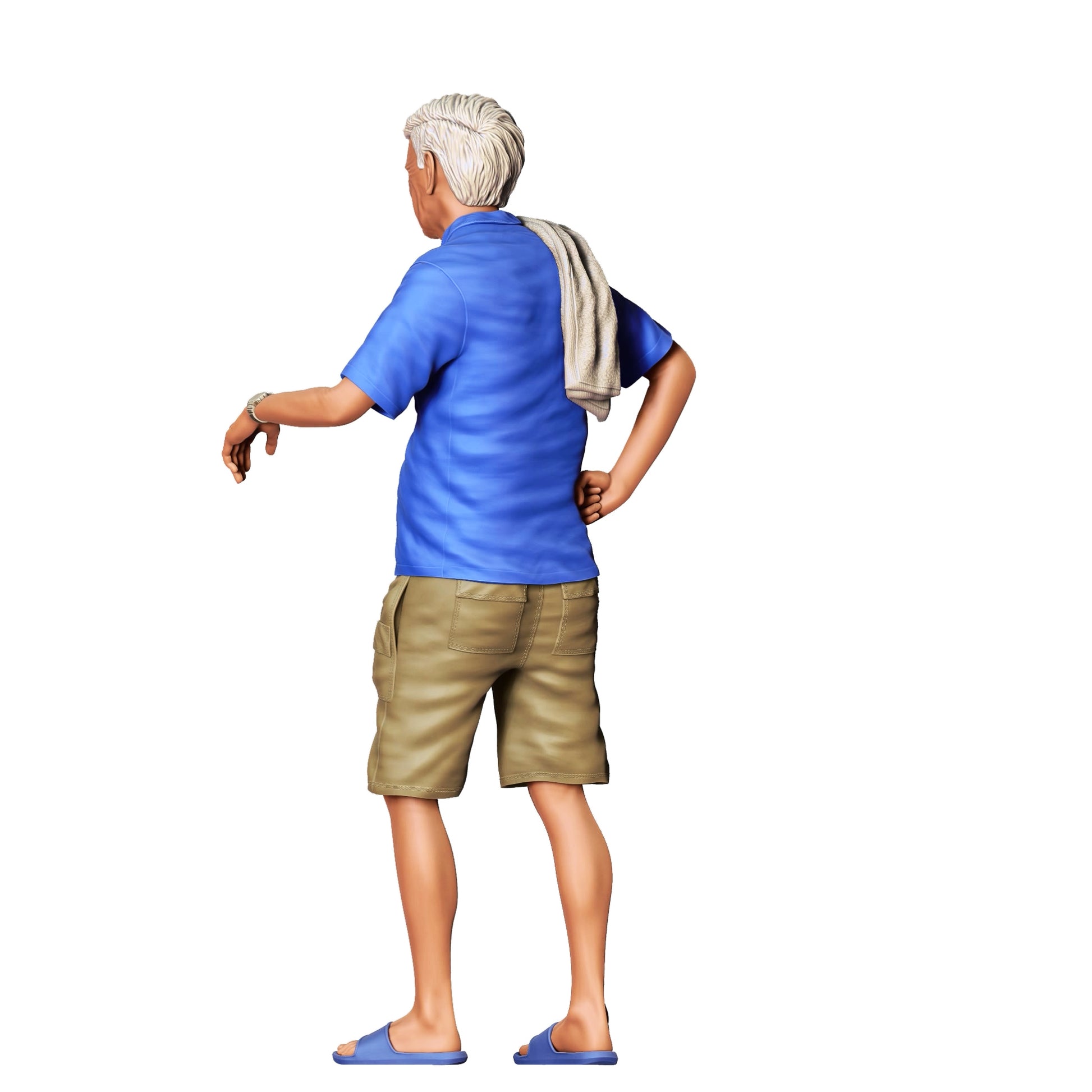 Diorama Model Building Product Photo 0: People Leaning on Car - Man 3 (Ref. No. 342)