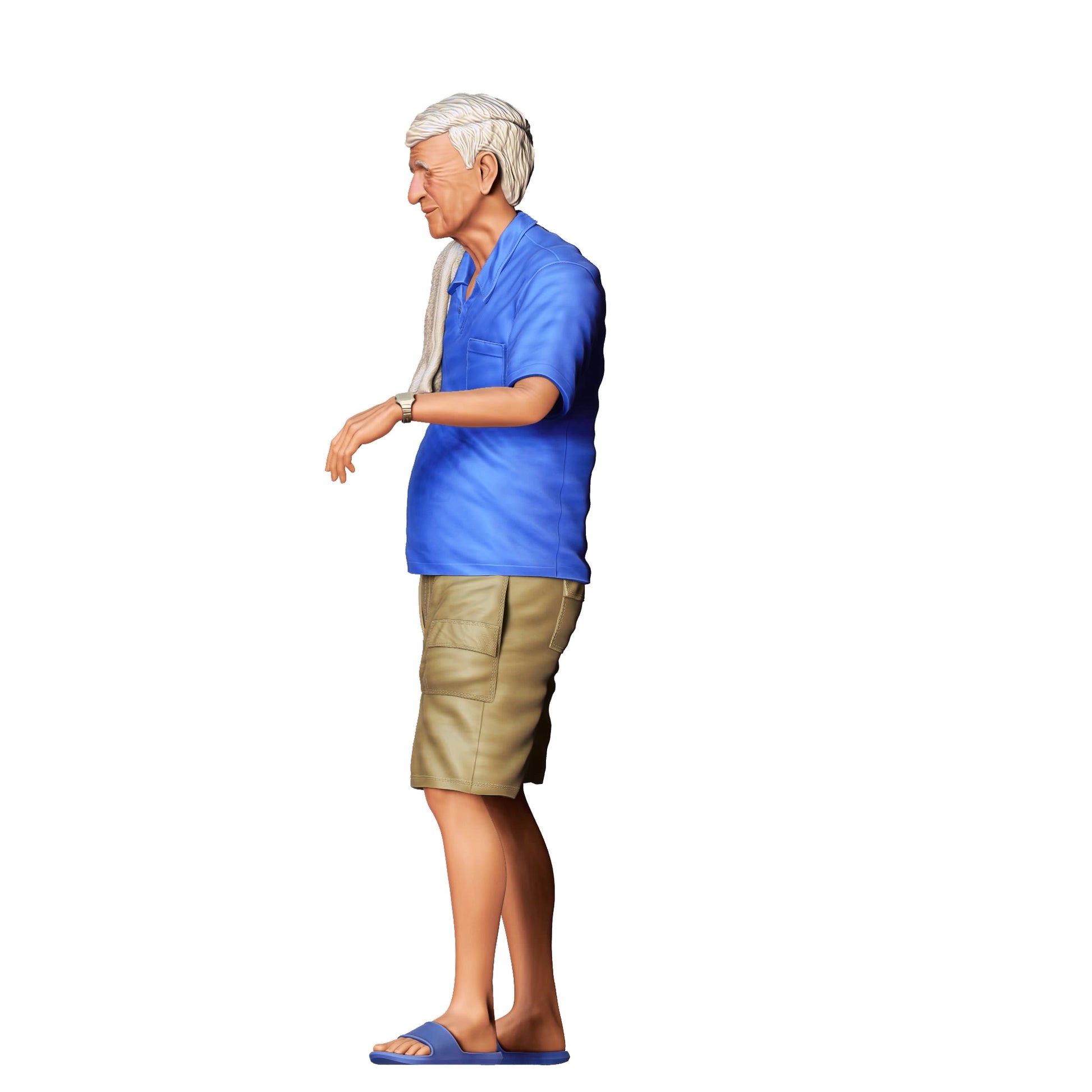 Diorama Model Building Product Photo 0: People Leaning on Car - Man 3 (Ref. No. 342)