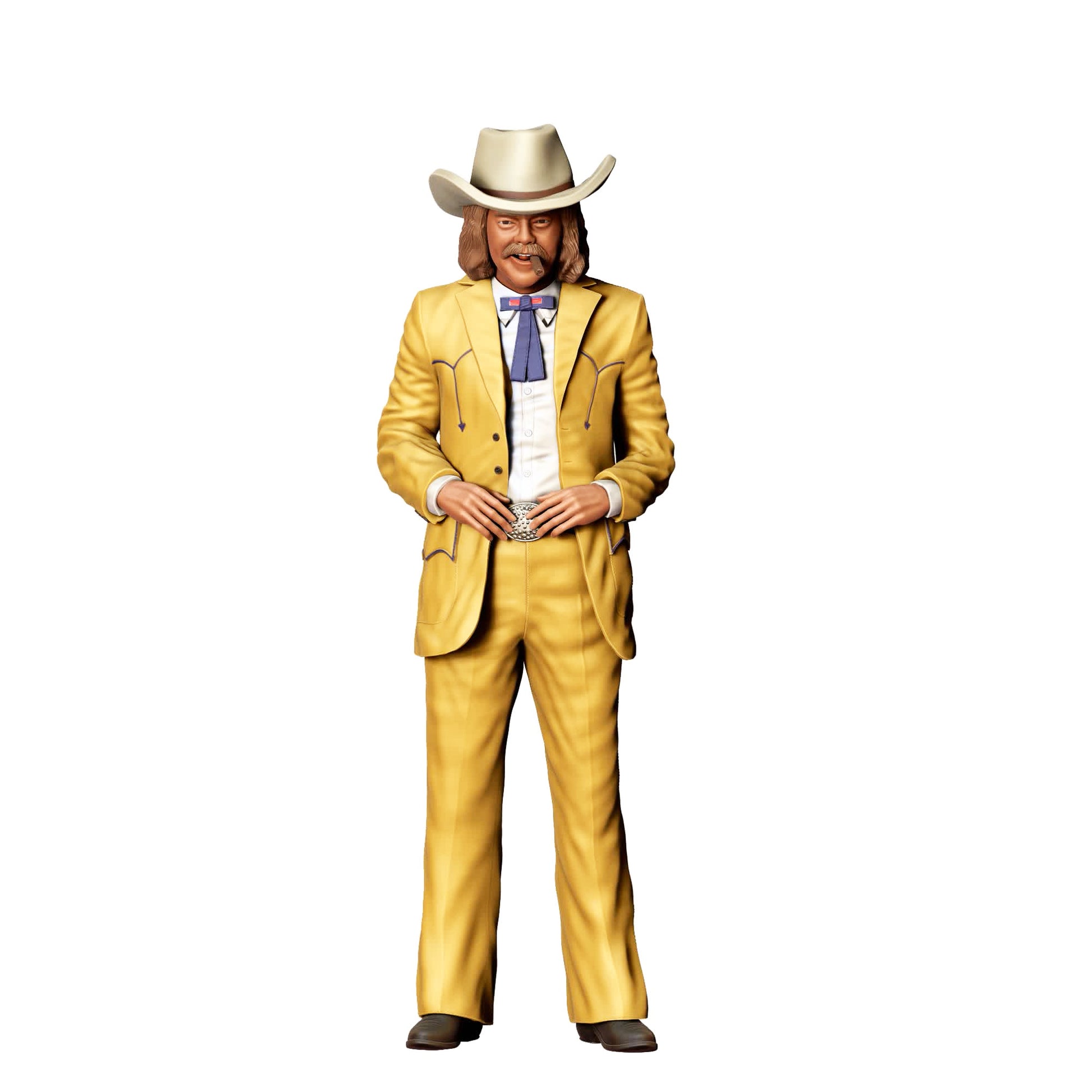 Diorama model building product photo 0: Western gentleman with cowboy hat – figure in a suit with bow tie (Ref. No. 405)