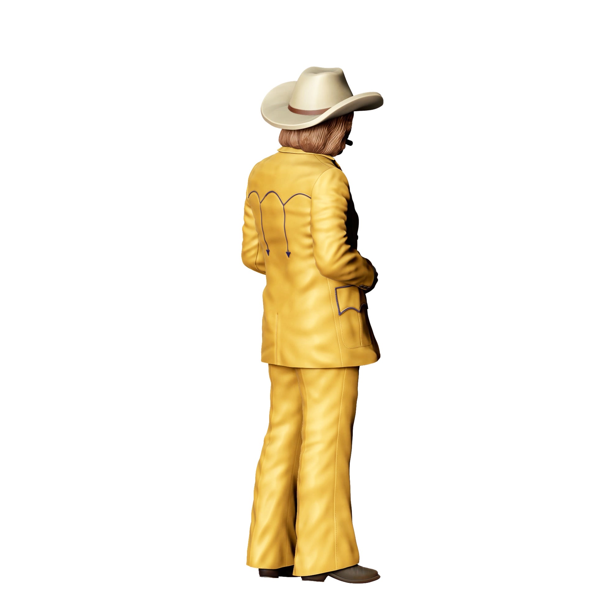Diorama model building product photo 0: Western gentleman with cowboy hat – figure in a suit with bow tie (Ref. No. 405)