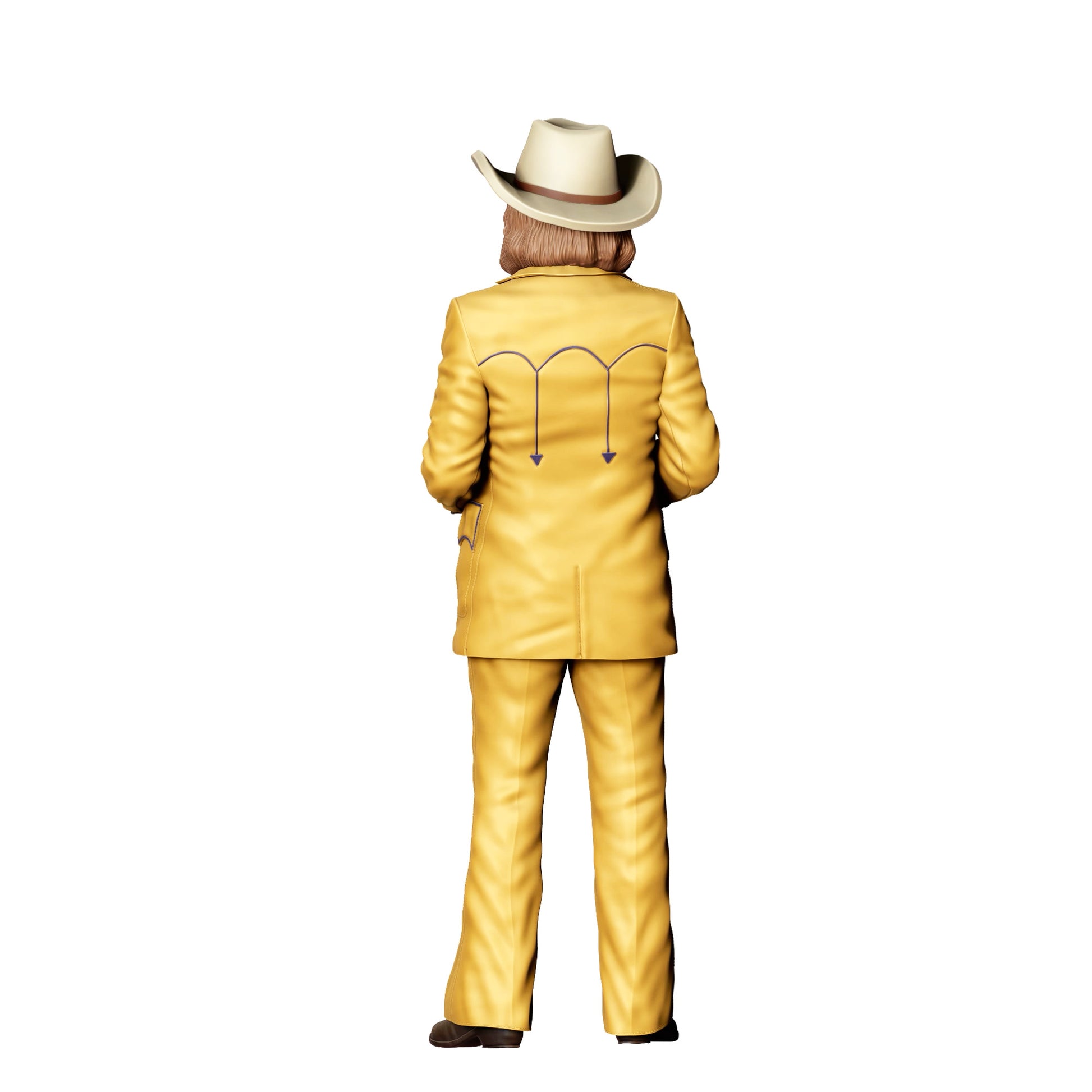 Diorama model building product photo 0: Western gentleman with cowboy hat – figure in a suit with bow tie (Ref. No. 405)