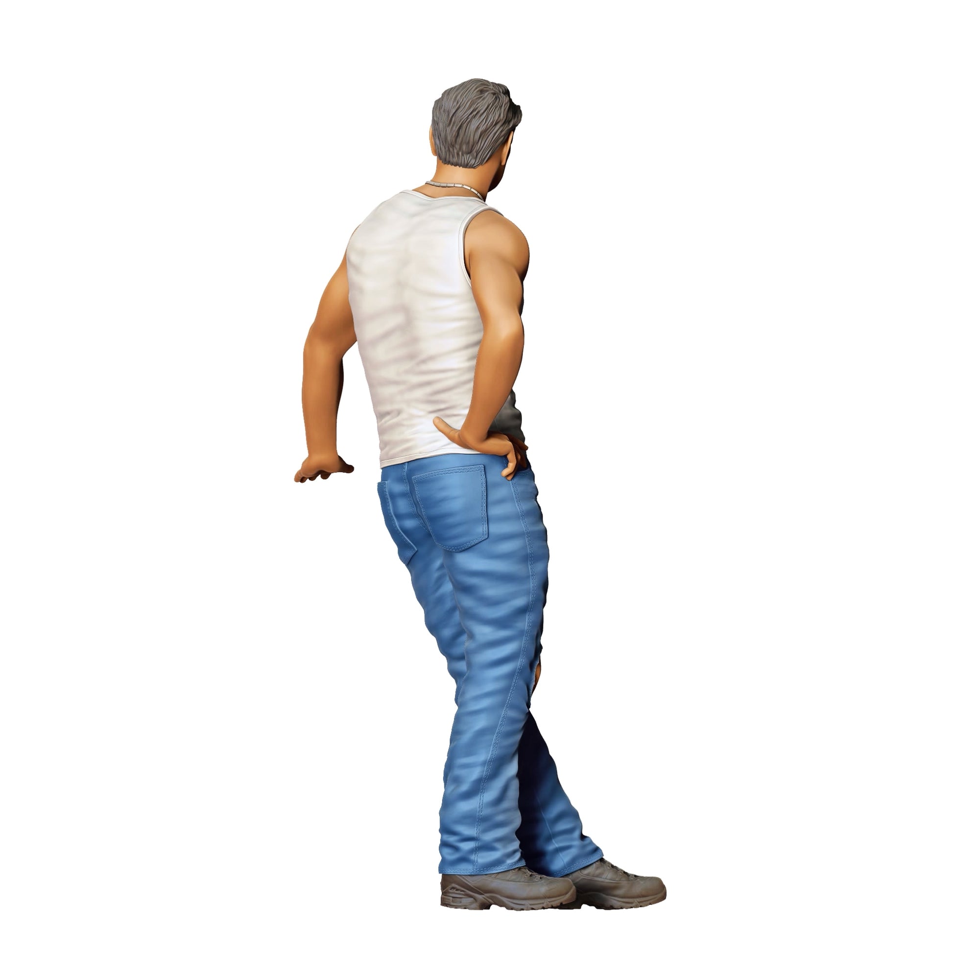 Diorama model building product photo 0: People leaning on car - Man 4 (Ref. No. 343)