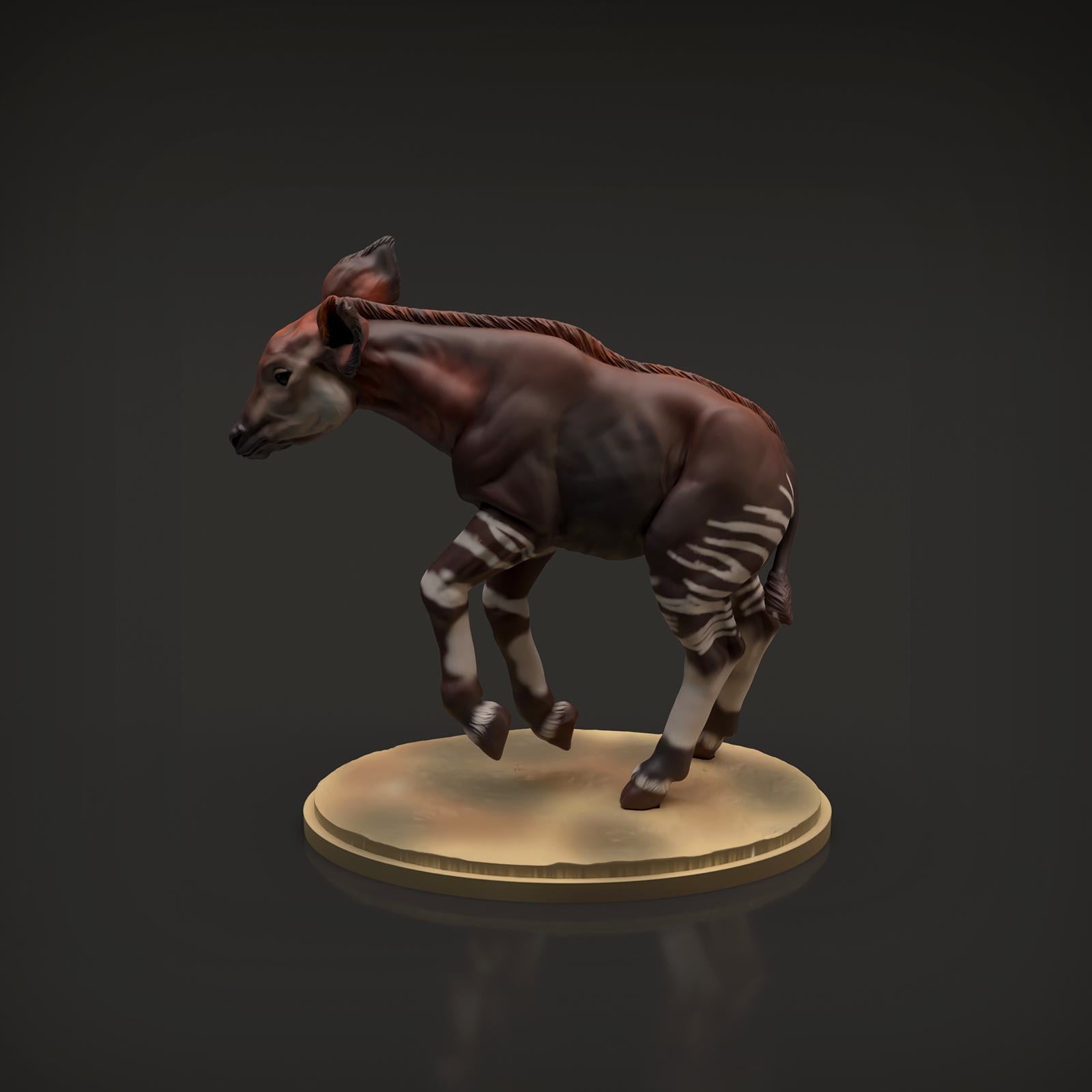 Zdjęcie produktu Figurki zwierzęcia Diorama, Modelarstwo: 0: Figurki zwierzęcia sawanny: Okapi cielak (Ref 01_01_52)