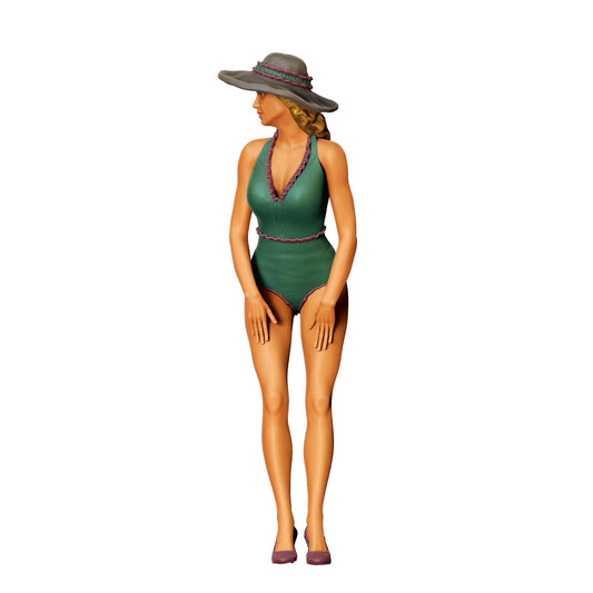Diorama modelarski zdjęcie produktu 0: PinUp Girl E - Piękna dama w kapeluszu (Nr ref. 386)