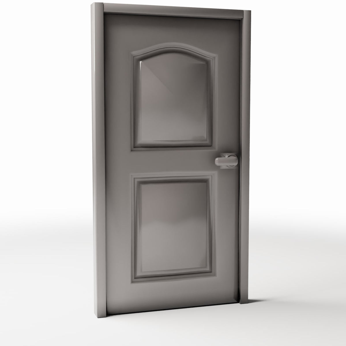 Foto prodotto per diorami e modellismo 3: Edificio per diorama: porta interna con pannelli decorativi (Ref. 713D)