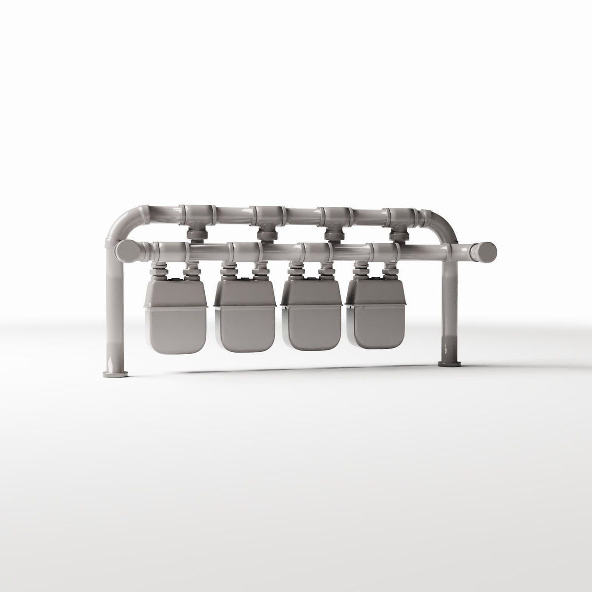 Foto prodotto per diorami e modellismo 3: Infrastruttura per diorami: stazione con quattro contatori elettrici (Ref. 720D)