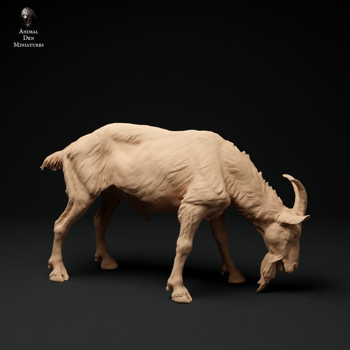 Product photo animal figure diorama, model building: 0: Alpine goat: grazing