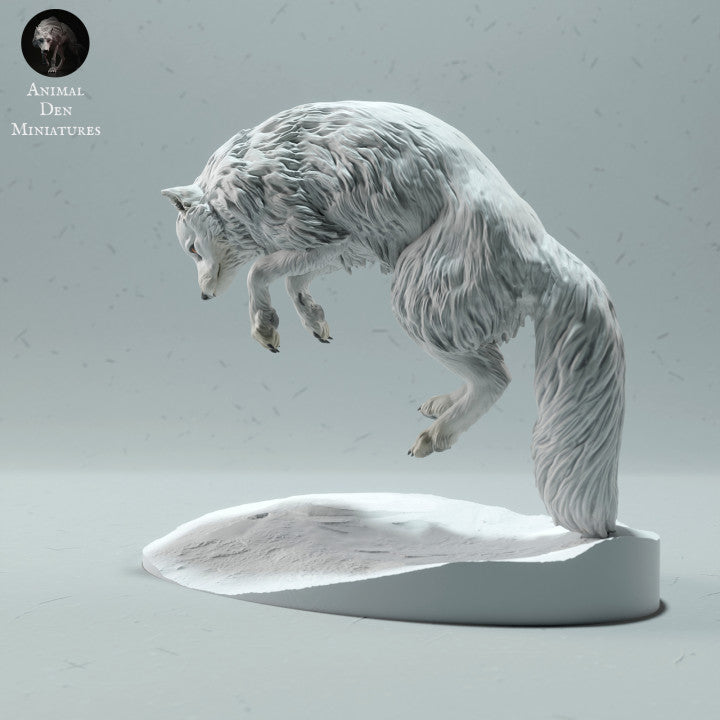 Produktfoto Tierfigur Animal Den Miniatures 3: Polar Tierfigur: Polarfuchs - springend (22_12_17)