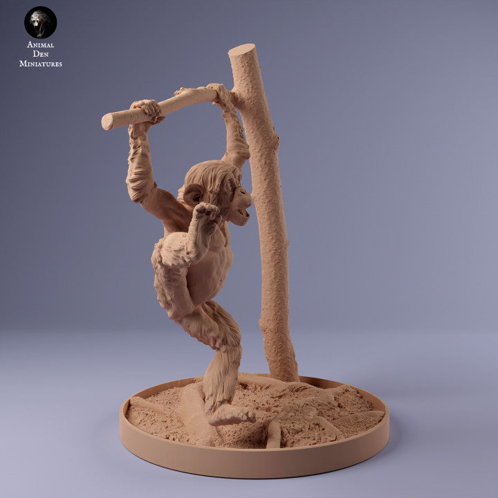 Produktfoto Tier Figur Diorama, Modellbau: 0: Schimpansen Jungtier am Ast hängend: Tiere aus Afrika