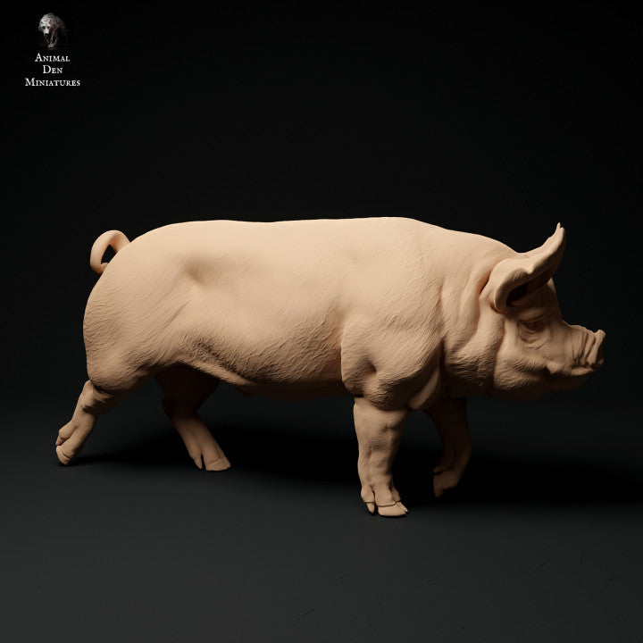 Foto del prodotto Figura Animale Diorama, Modellismo: 0: Figure Animali da Fattoria: Cinghiale in movimento - Maiale Berkshire