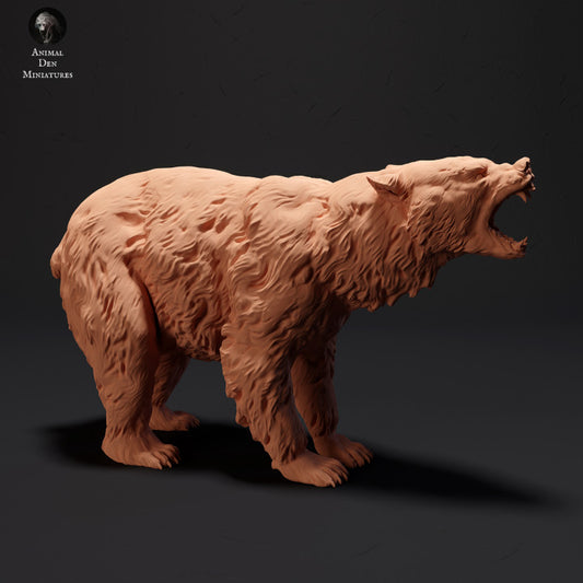 Foto do produto de figura de animal diorama, modelismo: 0: Urso negro a rugir: Animais do Norte