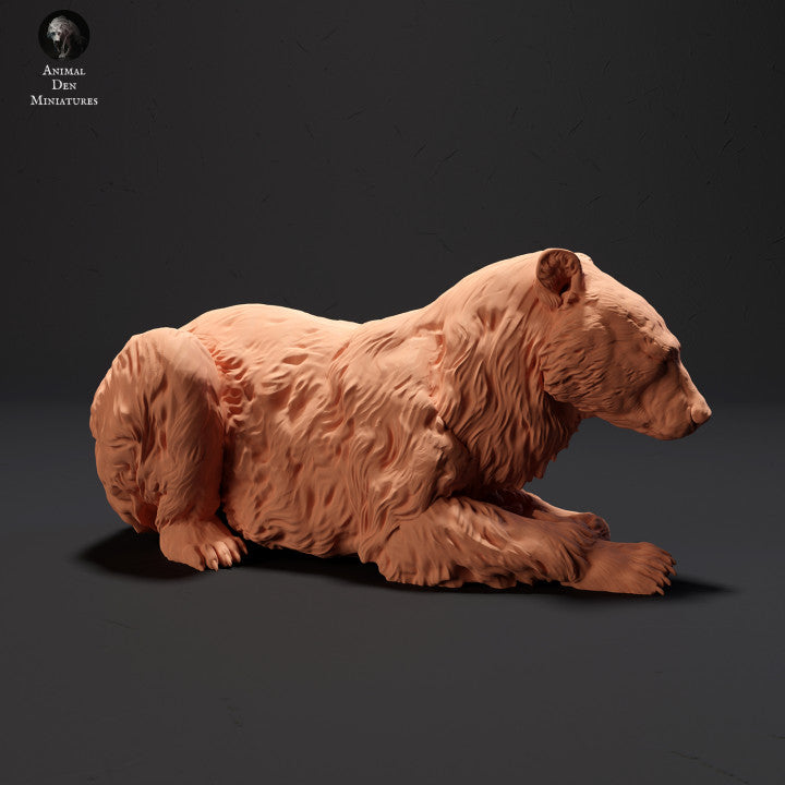 Foto do produto figura de animal diorama, modelismo: 0: Urso negro deitado: Animais do Norte