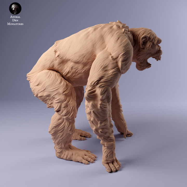 Produktové foto zvířecí figurky diorama, modelářství: 0: agresivní šimpanz: zvířata z Afriky
