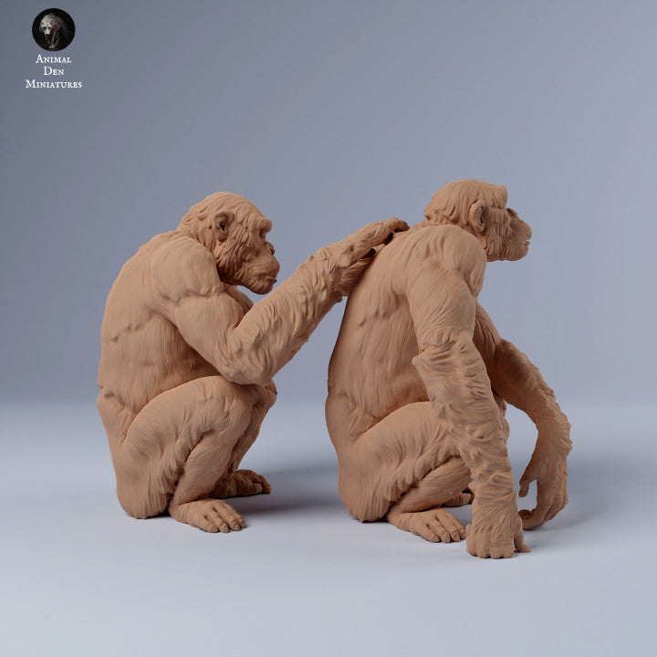 Foto do produto Figura de Animal Diorama, Modelismo: 0: Chimpanzés a cuidar-se: Animais da África