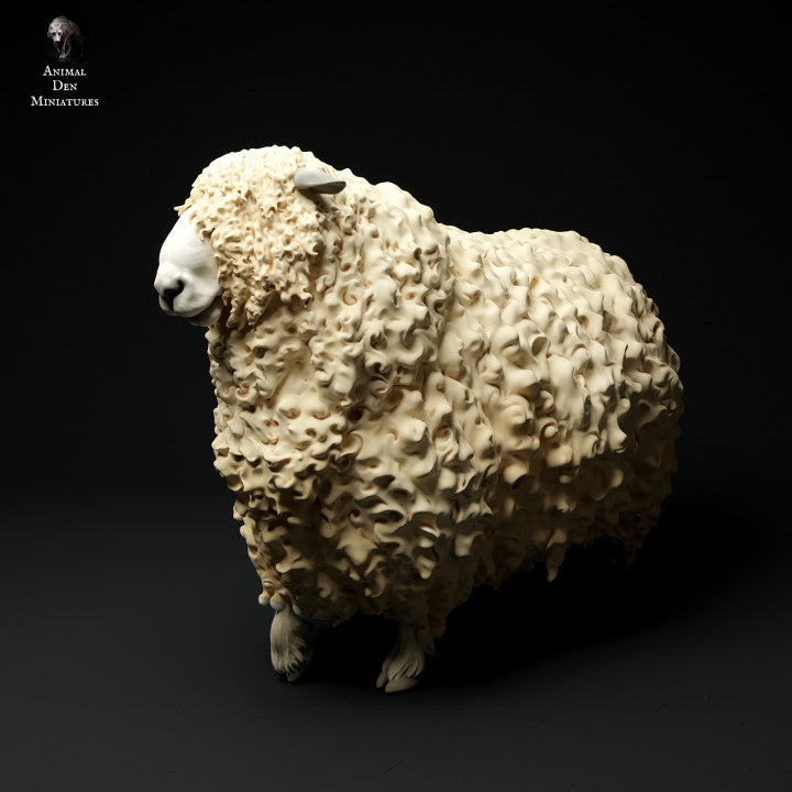 Product photo Animal Figure Diorama, Model Building: 0: Farm Animal Figures: Sheep - Walking Sheep 2