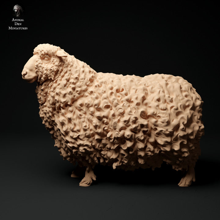 Product photo Animal Figure Diorama, Model Building: 0: Farm Animal Figures: Sheep - Standing Sheep 2