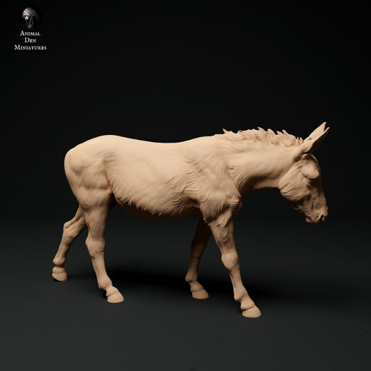 Foto do produto de figura de animal em diorama, modelismo: 0: Figura de animal da quinta: burro a andar